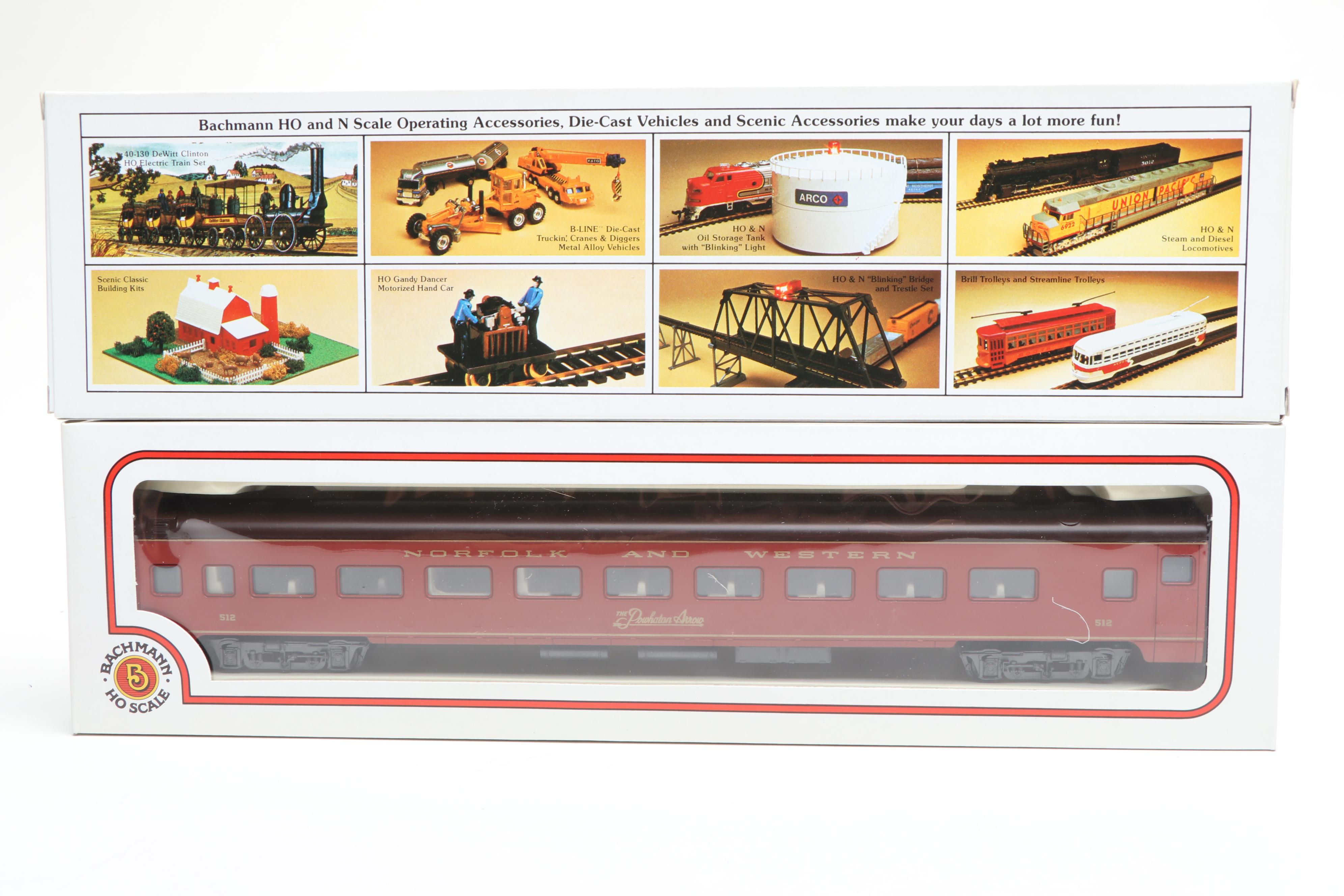 Bachmann HO Scale "Norfolk and Western" and More Train Cars