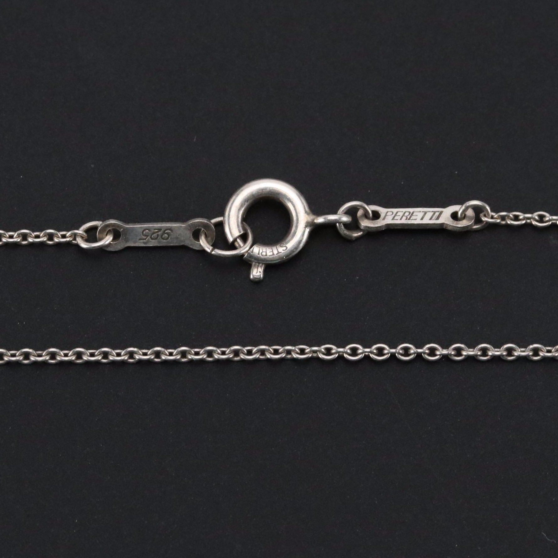 Elsa Peretti for Tiffany & Co. Sterling Open Teardrop Pendant Necklace with Box