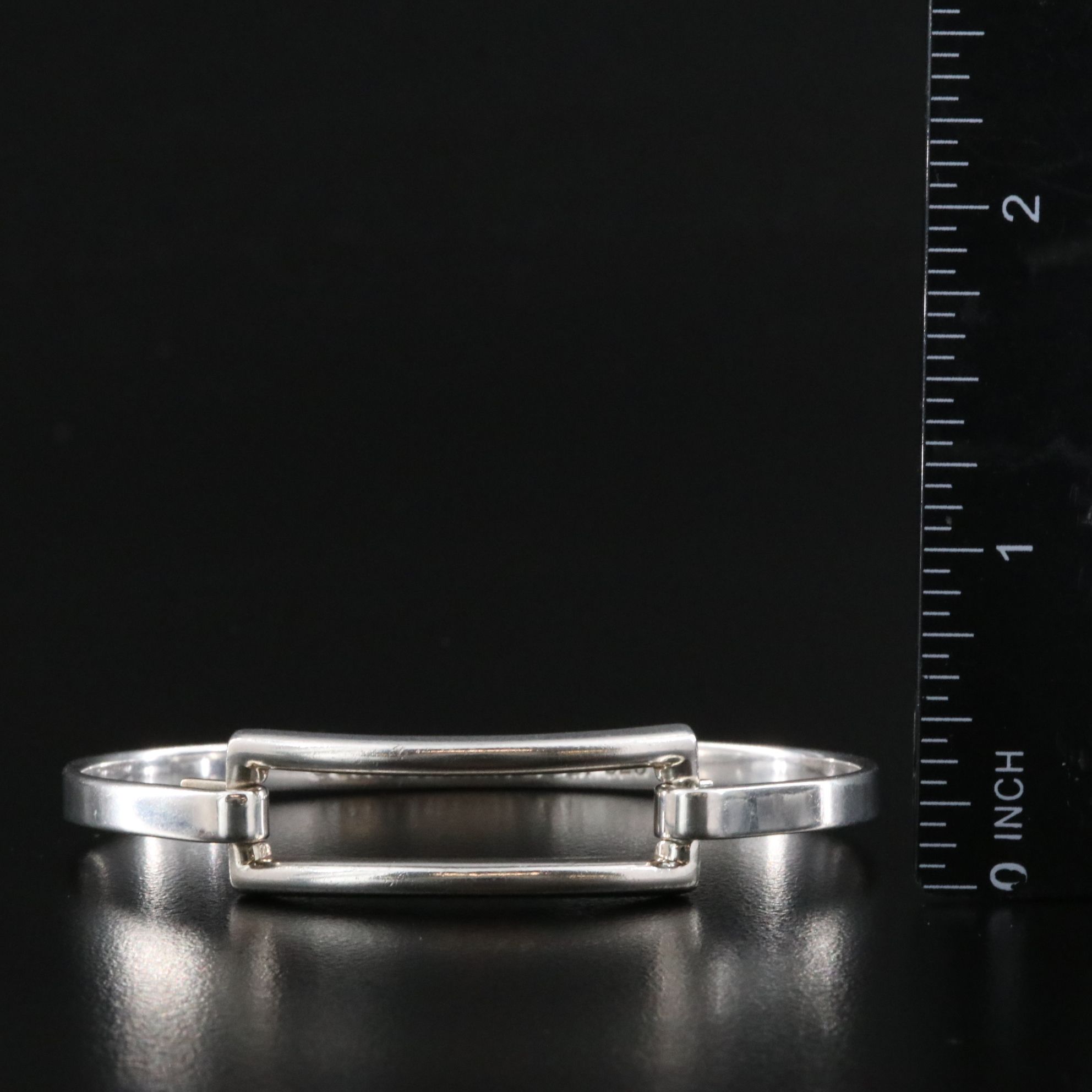 Tiffany & Co. Sterling Rectangular Hook Bracelet