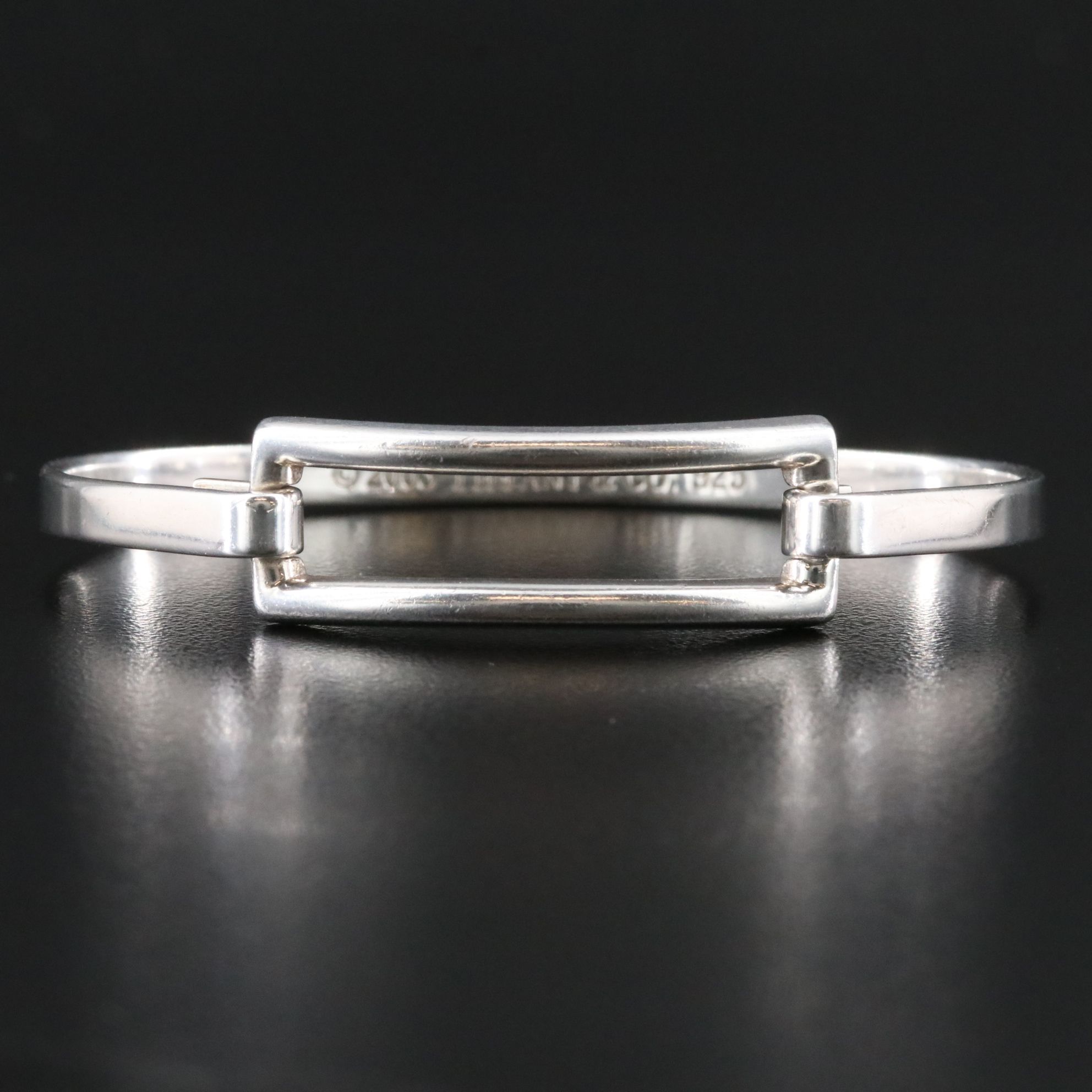 Tiffany & Co. Sterling Rectangular Hook Bracelet