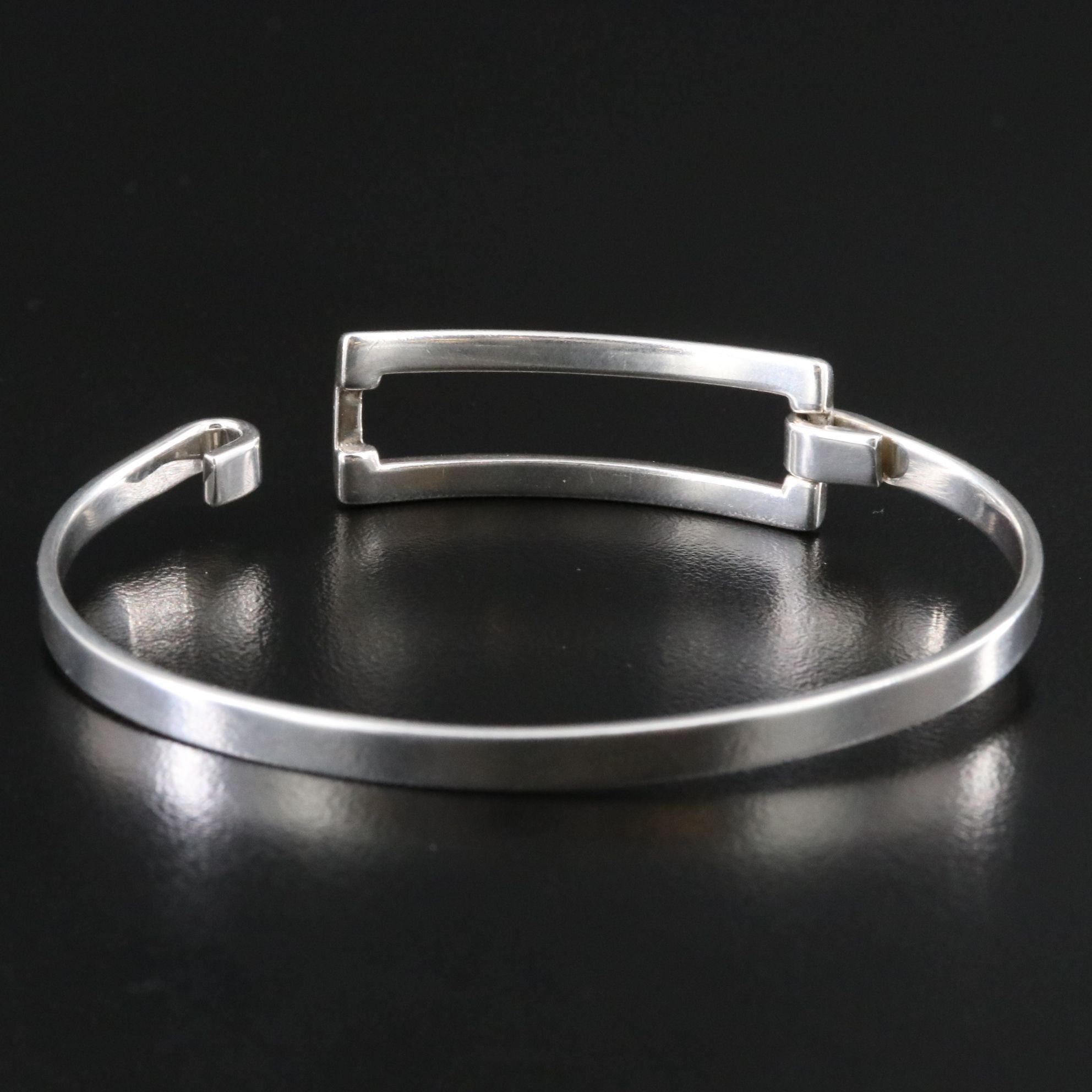 Tiffany & Co. Sterling Rectangular Hook Bracelet