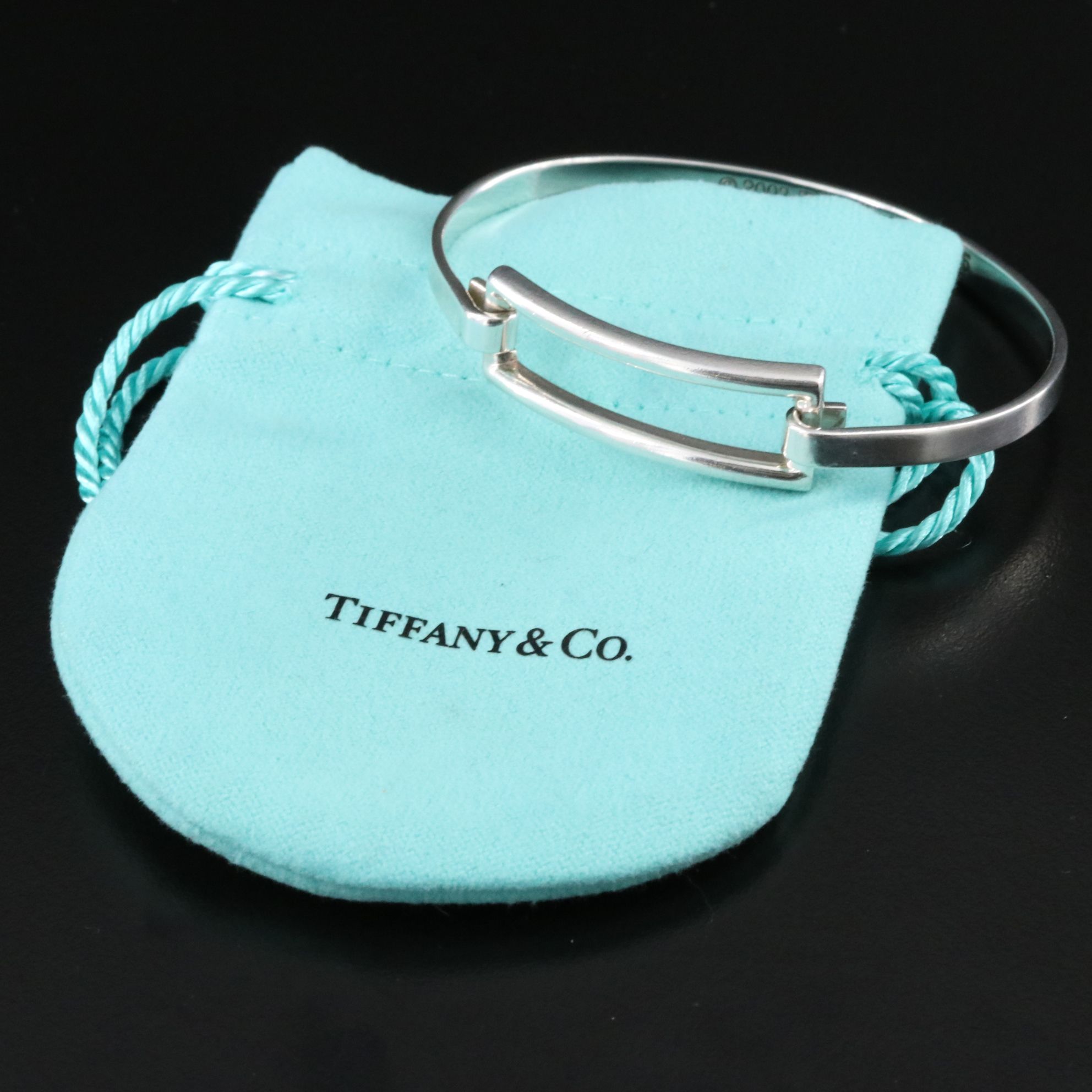Tiffany & Co. Sterling Rectangular Hook Bracelet