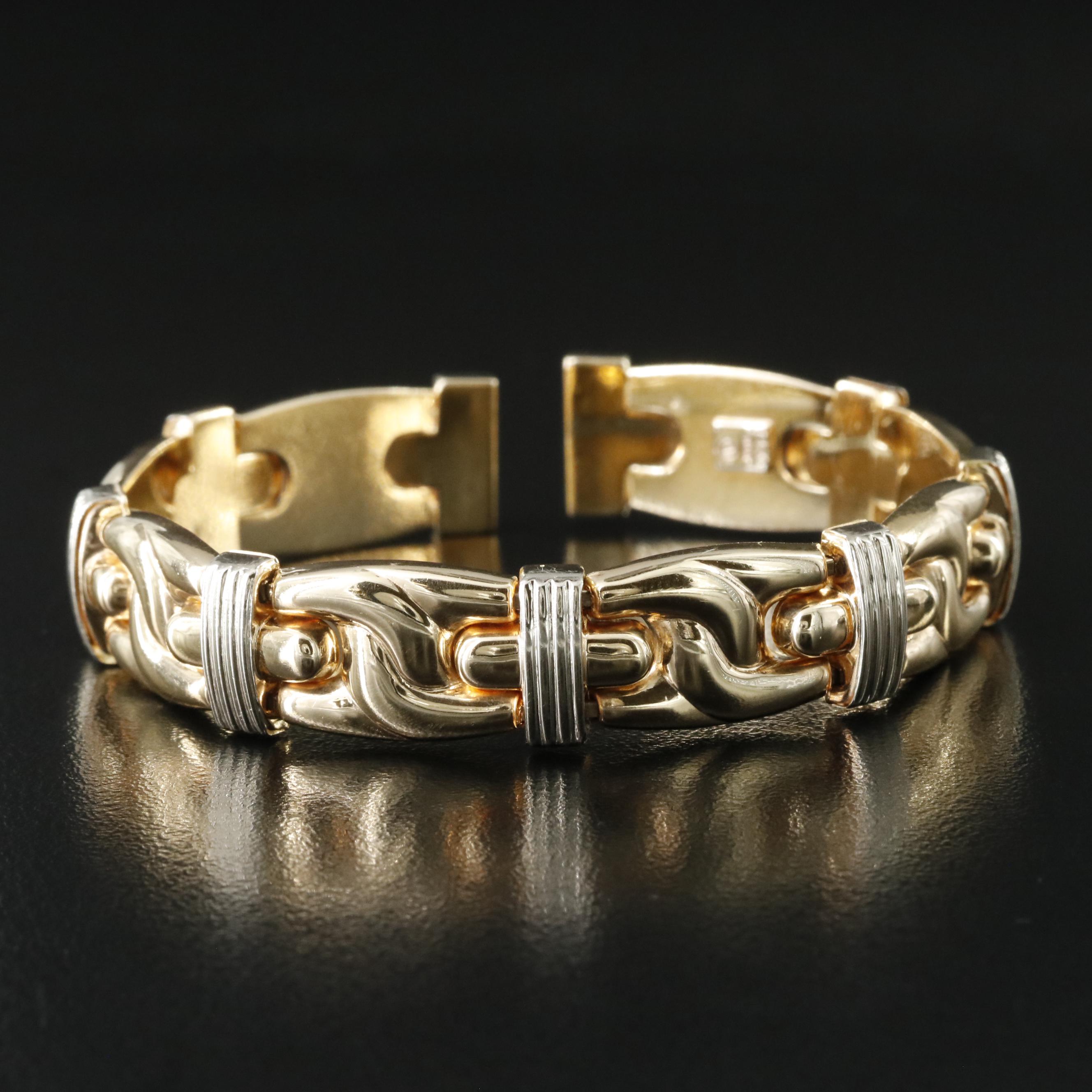 Italian 14K Two-Tone Bracelet