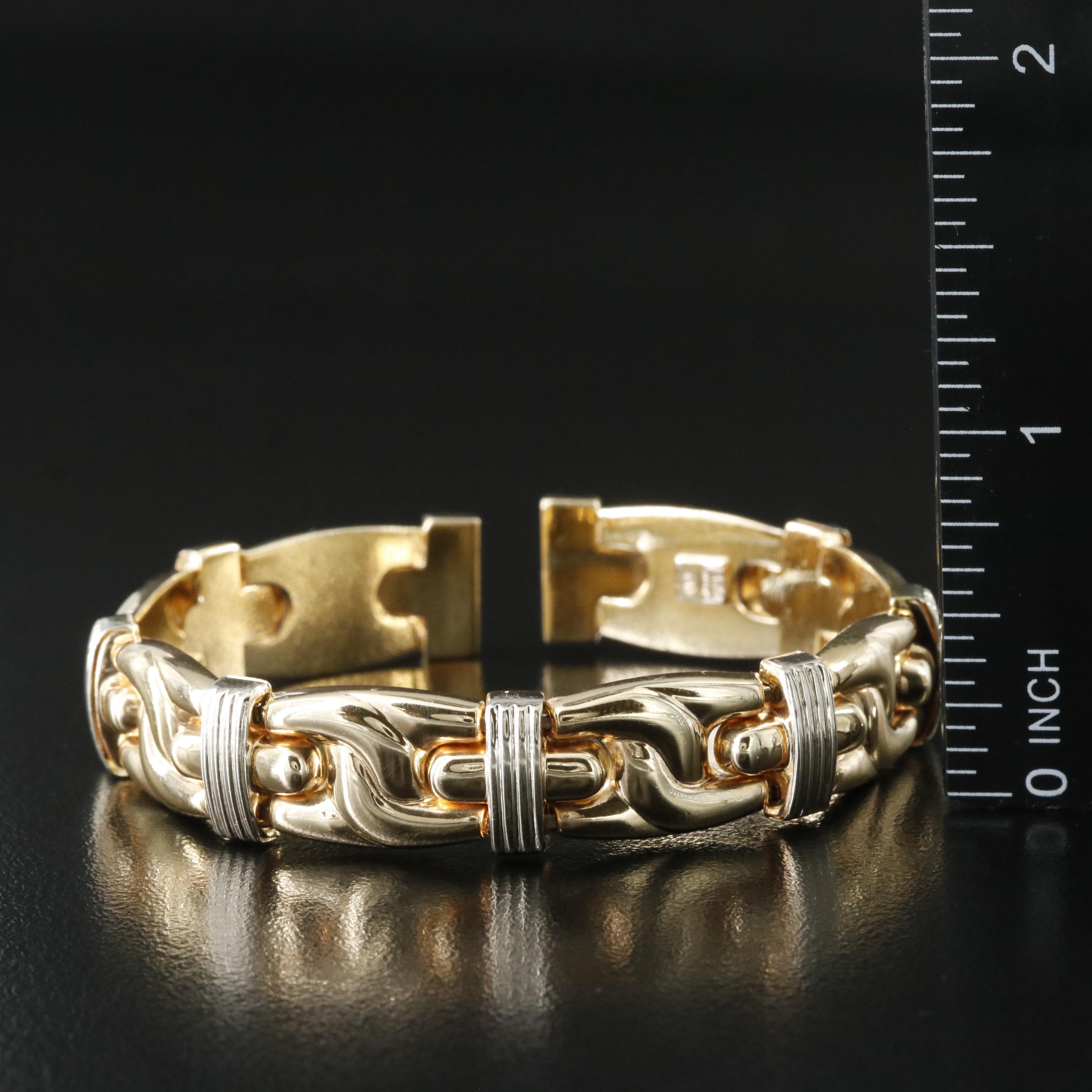 Italian 14K Two-Tone Bracelet