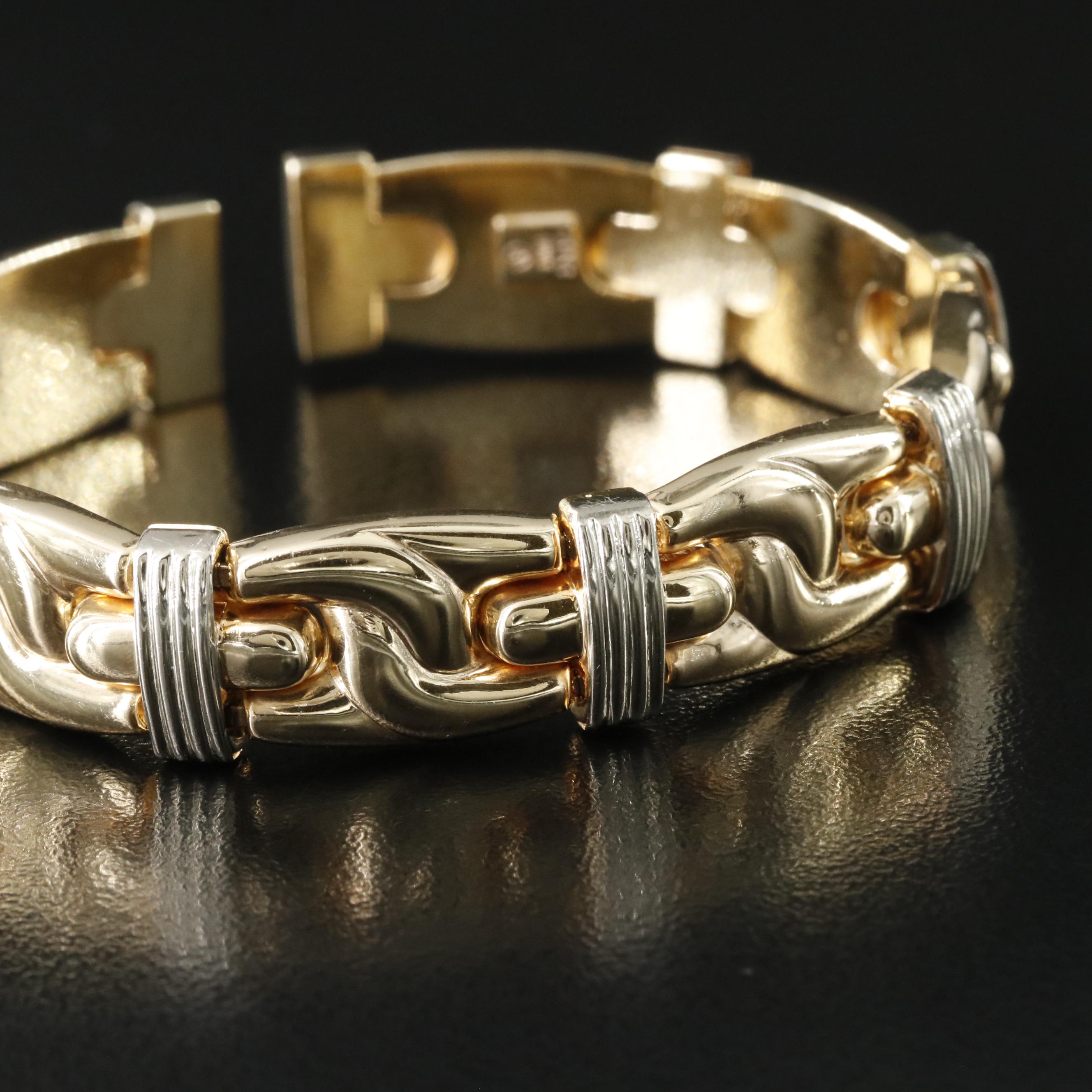 Italian 14K Two-Tone Bracelet