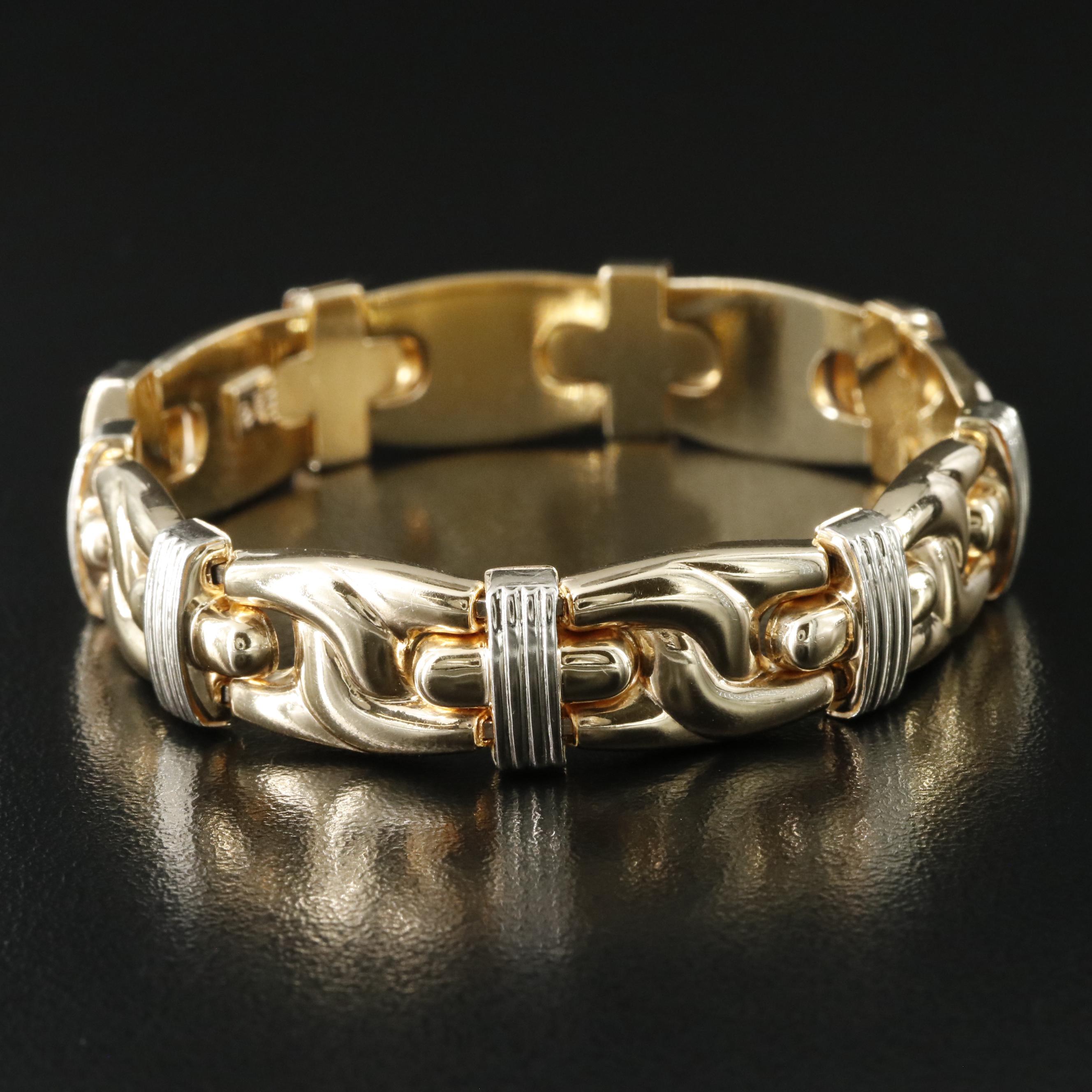 Italian 14K Two-Tone Bracelet