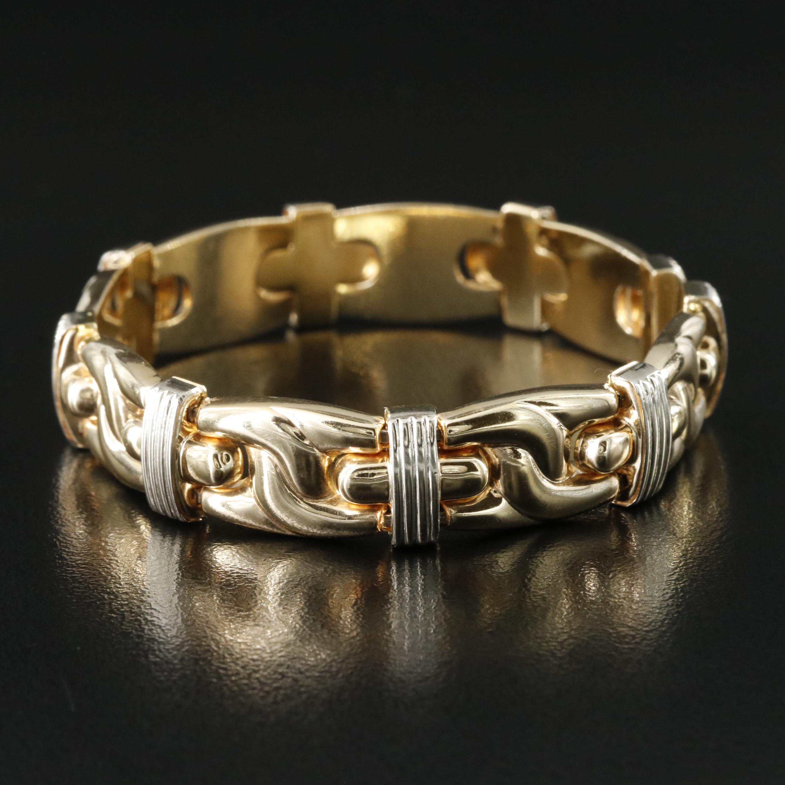 Italian 14K Two-Tone Bracelet
