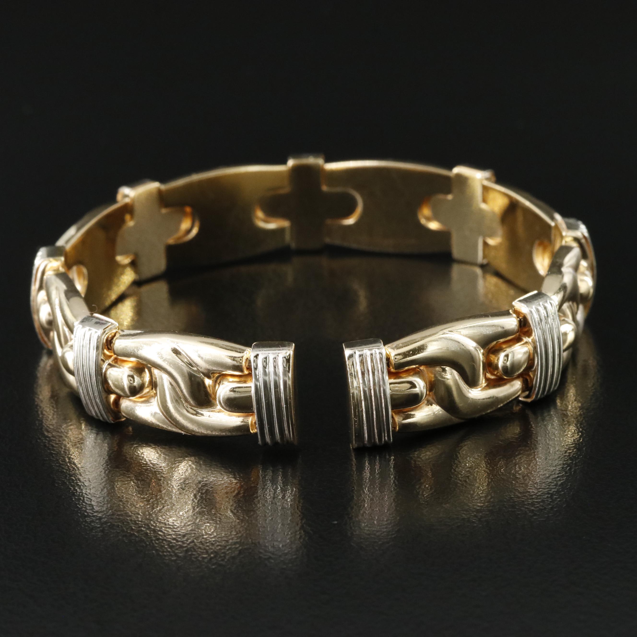 Italian 14K Two-Tone Bracelet