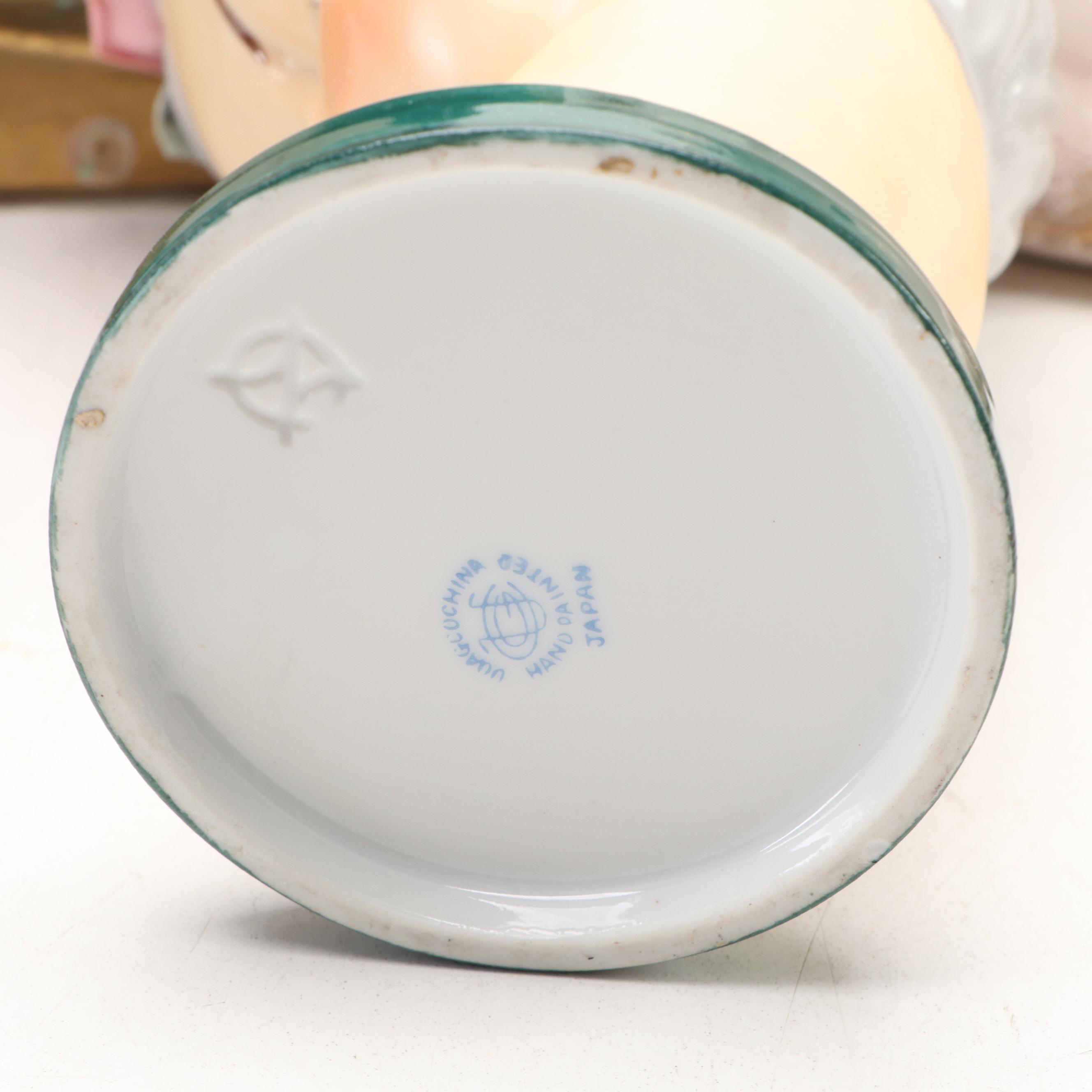 N. S. Gustin "Nothing to Wear" Coin Bank with TV Lamp and More Ceramic Décor