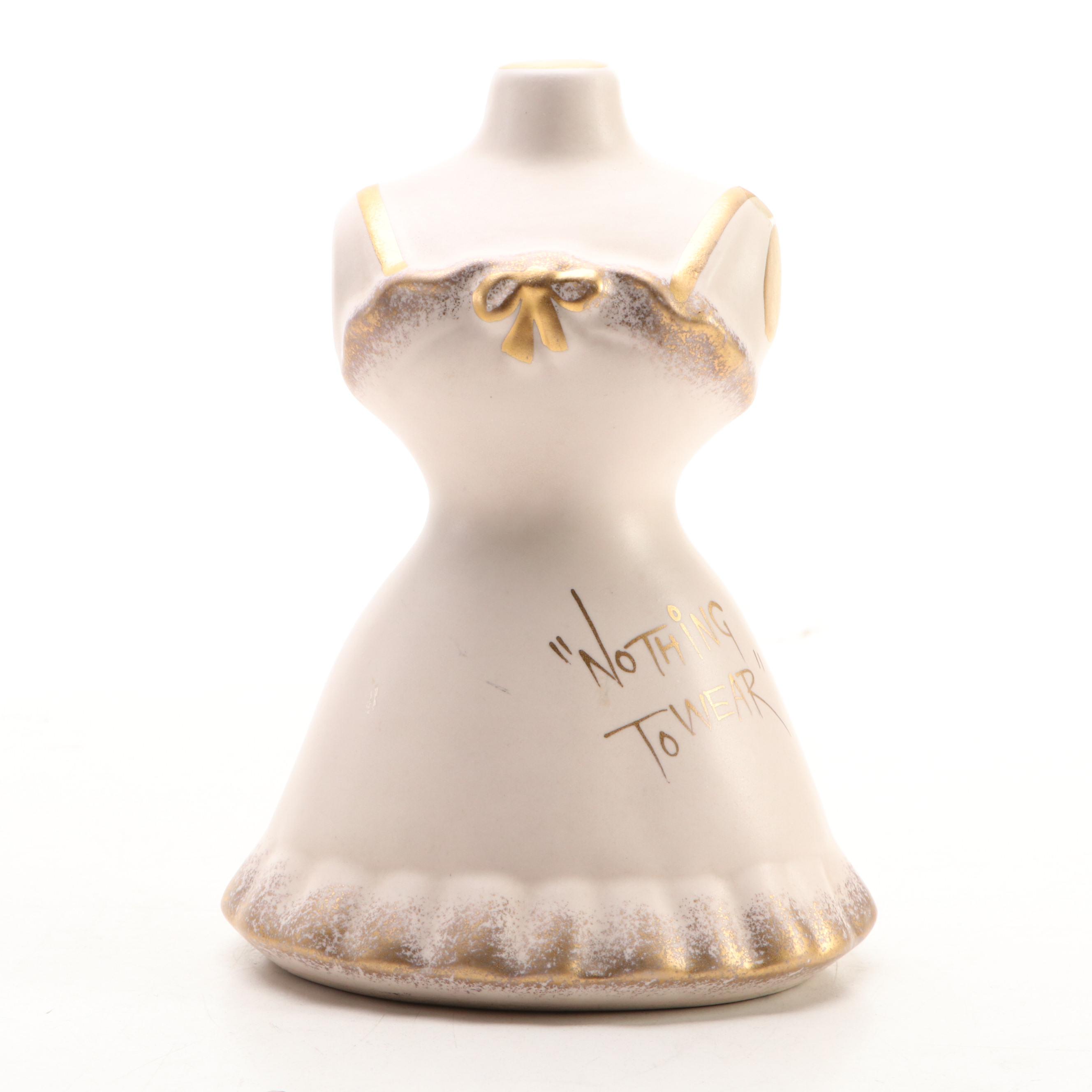 N. S. Gustin "Nothing to Wear" Coin Bank with TV Lamp and More Ceramic Décor