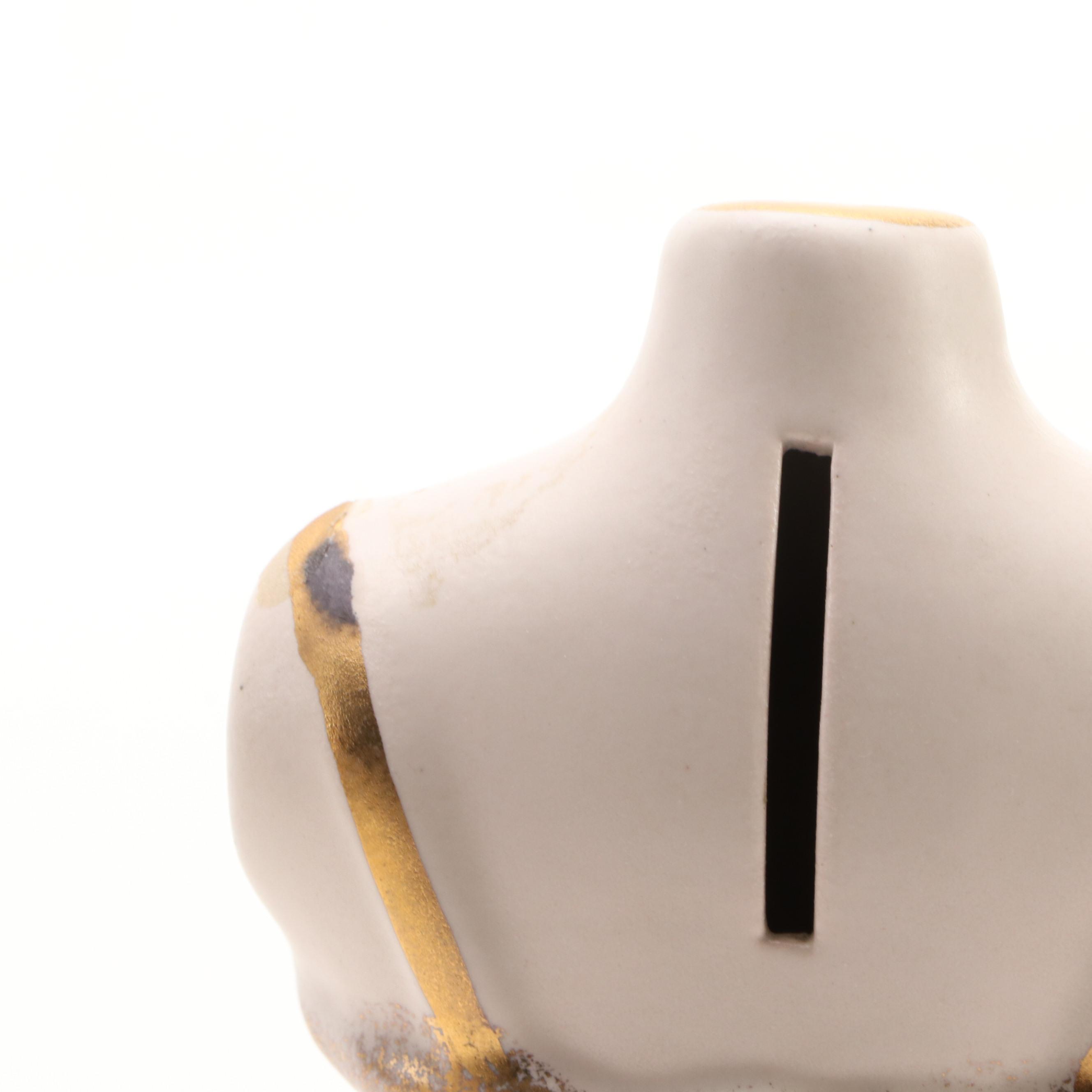 N. S. Gustin "Nothing to Wear" Coin Bank with TV Lamp and More Ceramic Décor