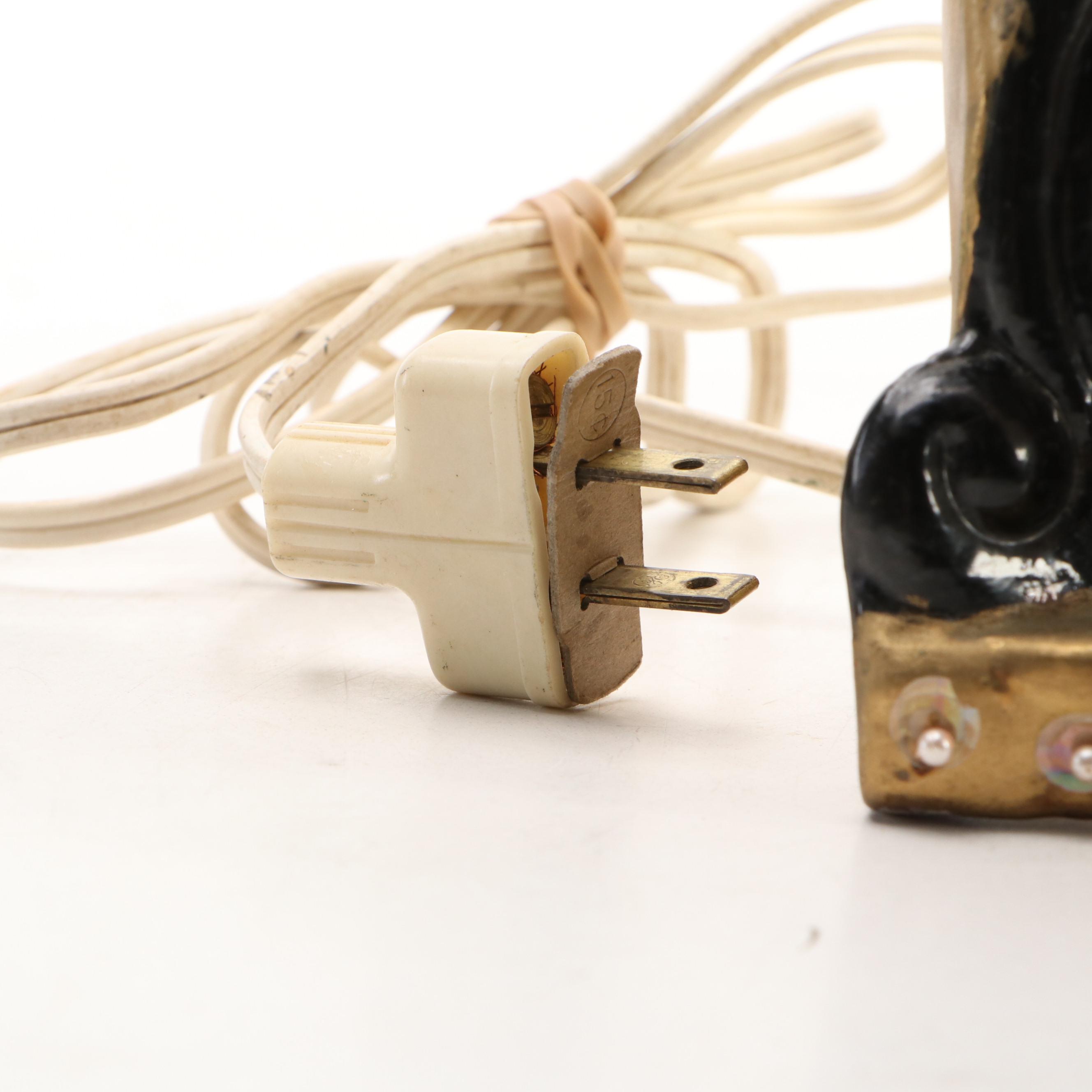 N. S. Gustin "Nothing to Wear" Coin Bank with TV Lamp and More Ceramic Décor