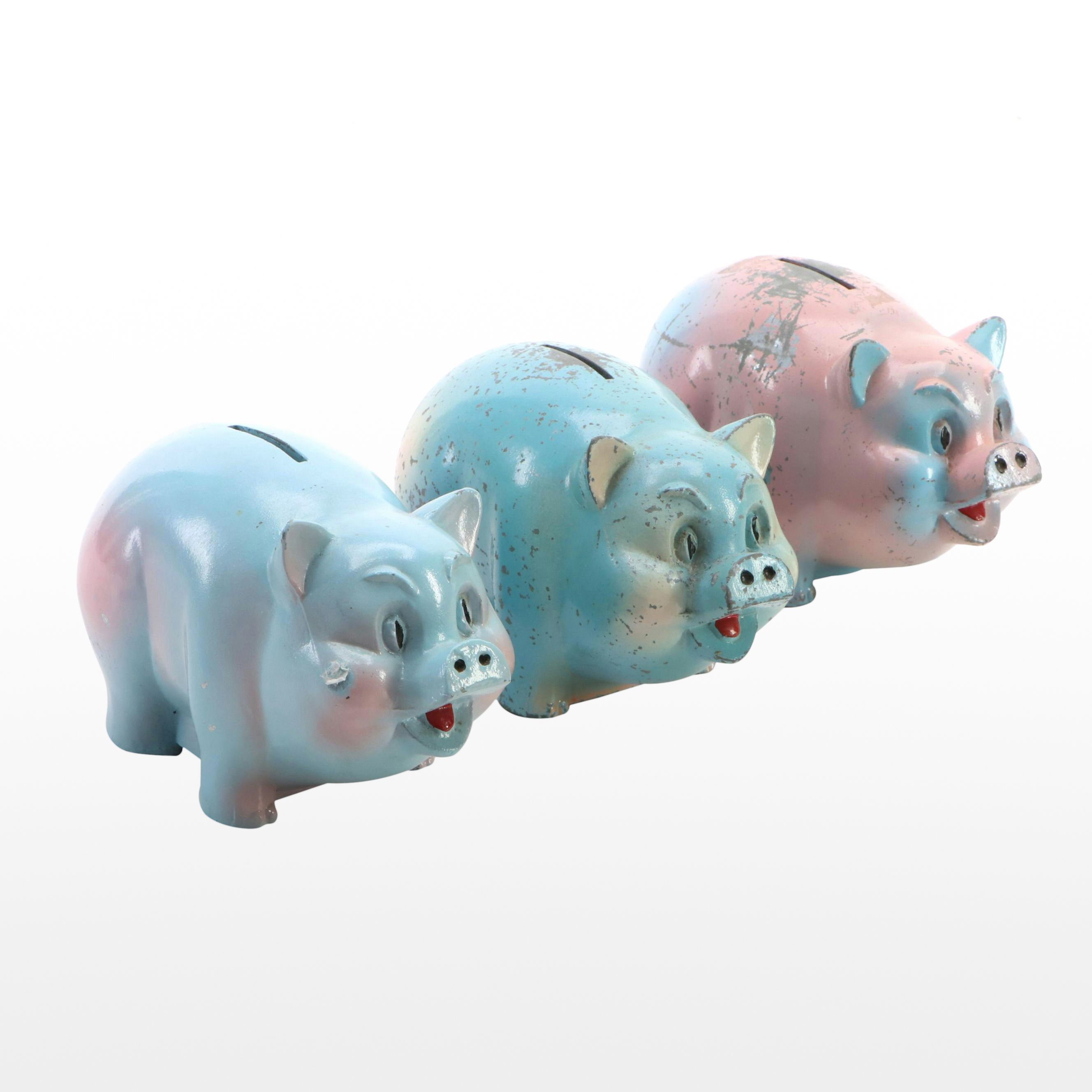 Portland Federal Savings and First Federal Savings Piggy Banks, Mid-20th Century