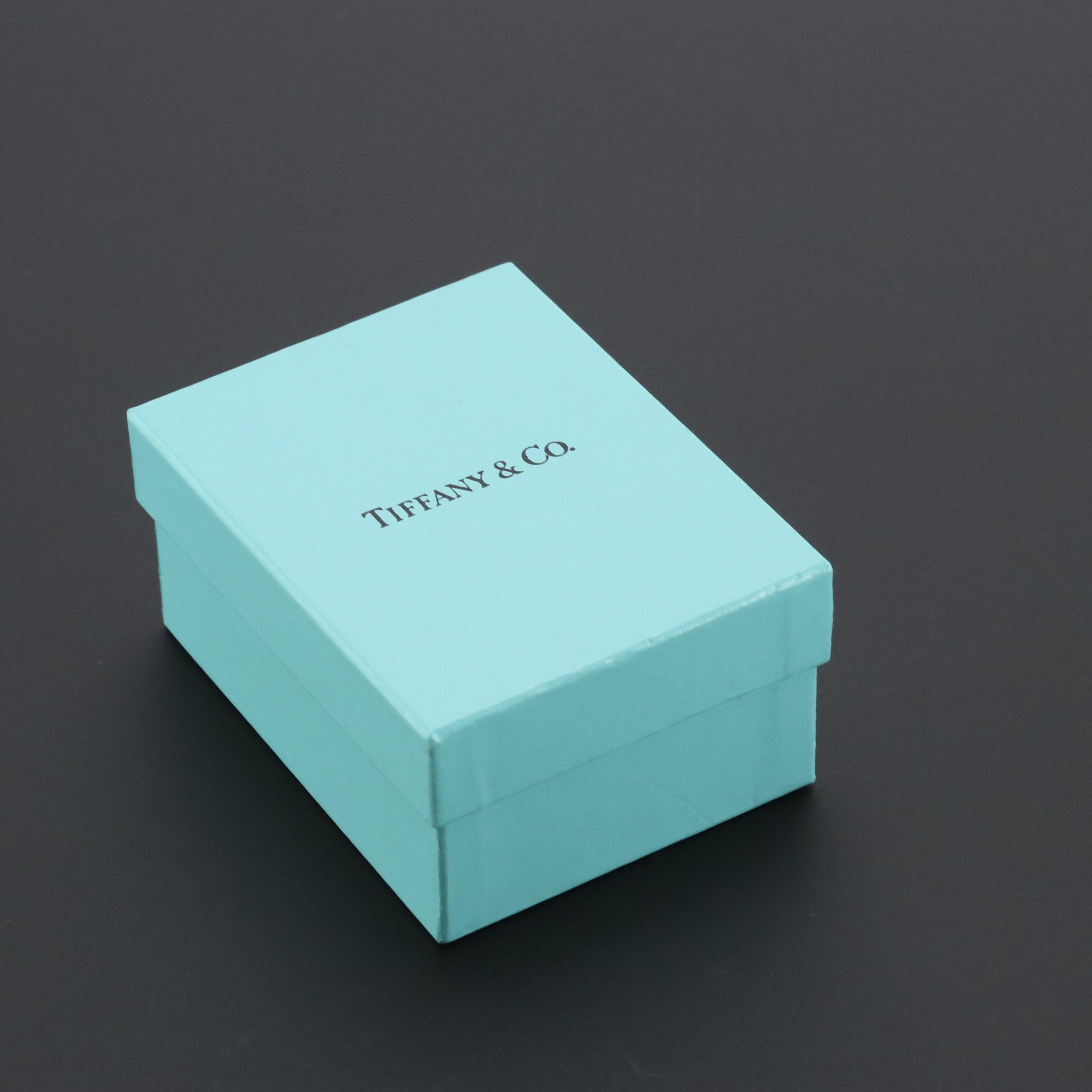 Tiffany & Co. Sterling Signature X Pendant Necklace with Case and Box