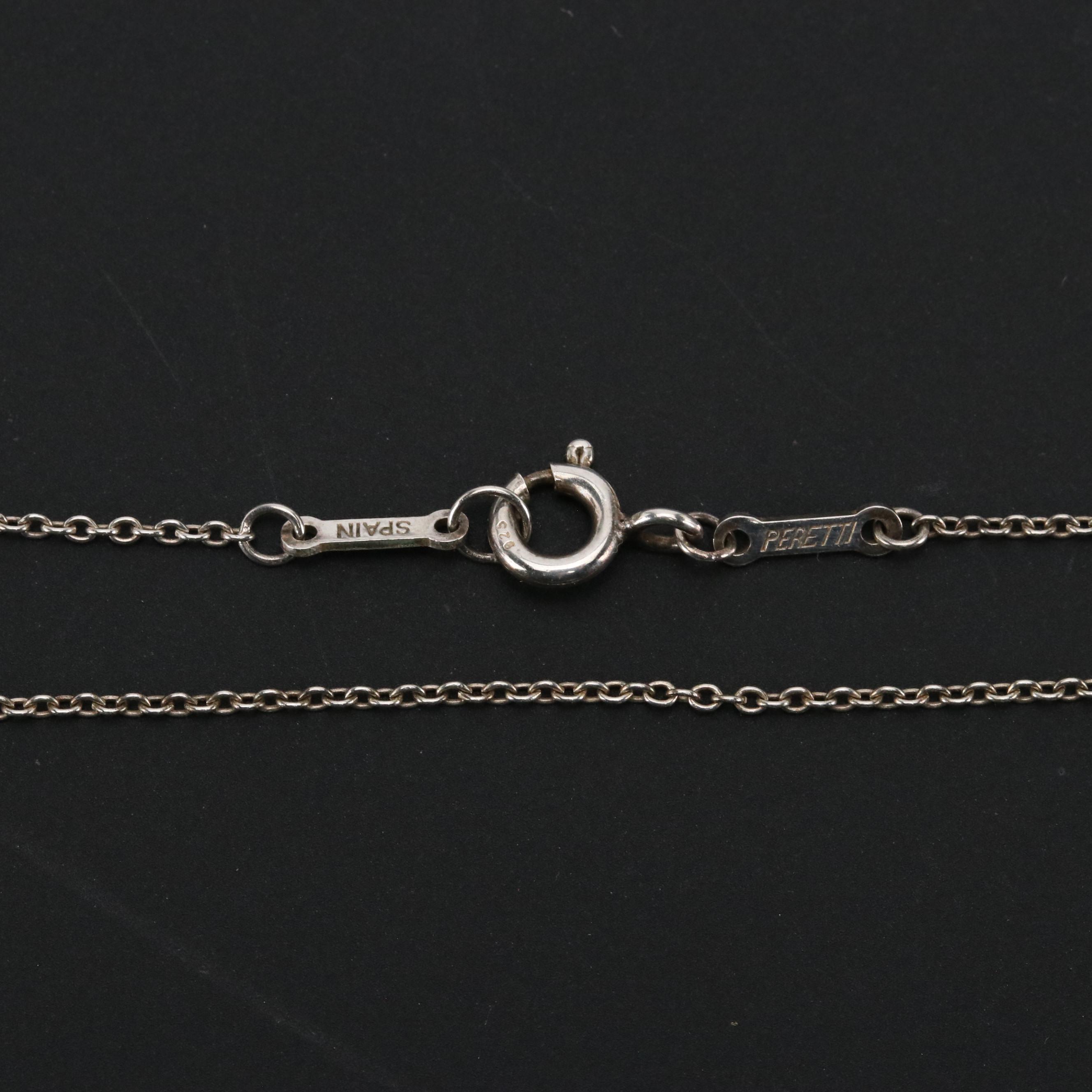 Elsa Peretti for Tiffany & Co. Sterling Apple Pendant Necklace with Box