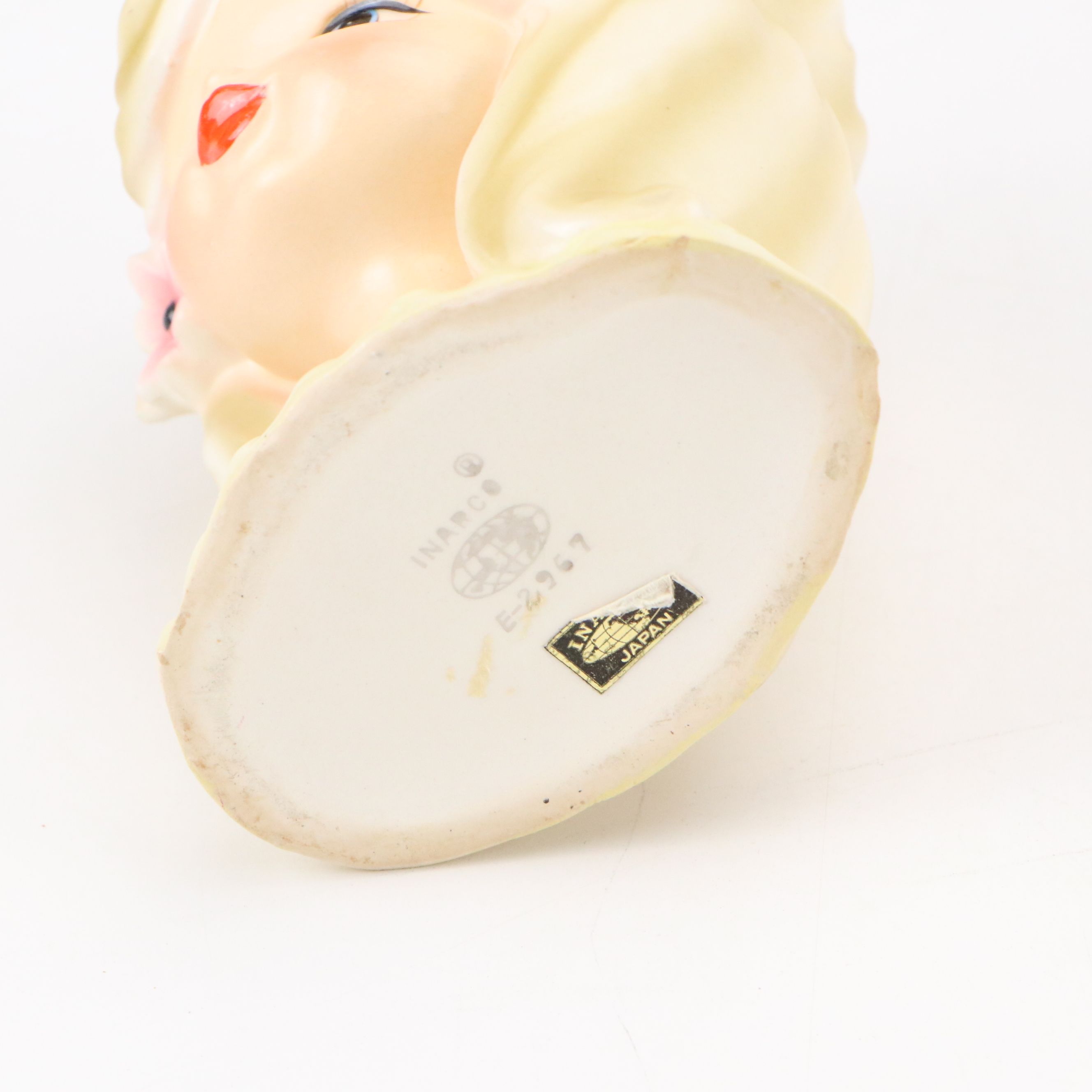 Vintage Lady Head Vases with Lillian Vernon Napkin Holder and Other Décor