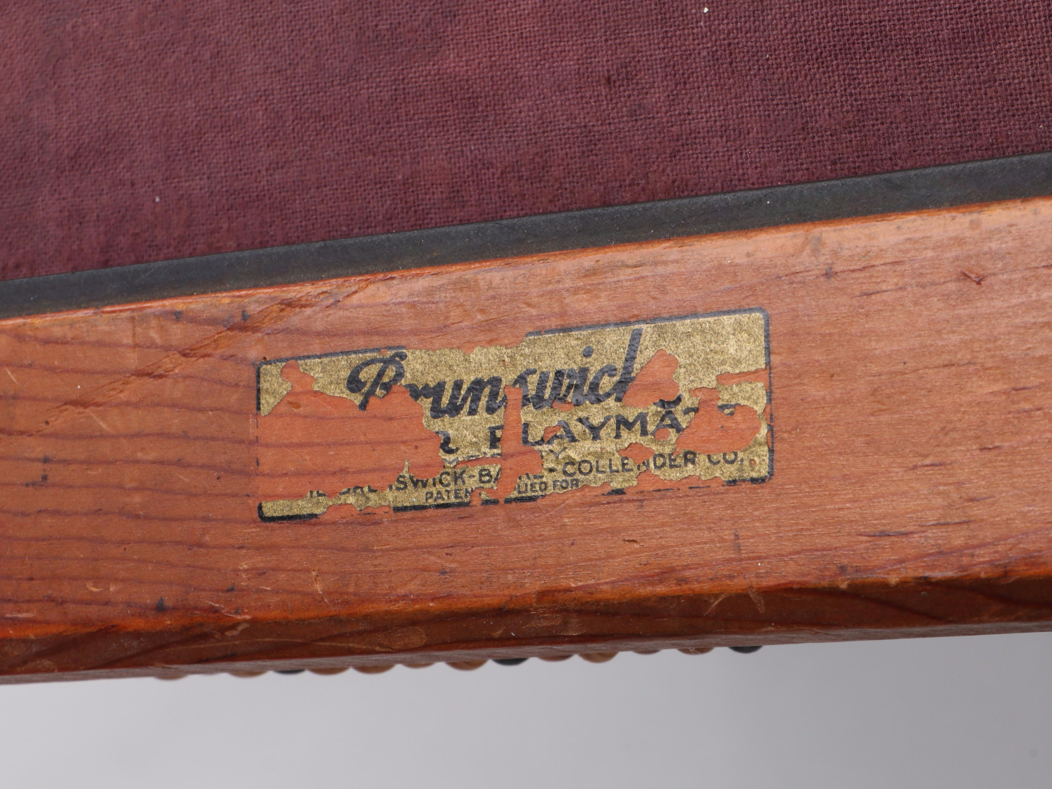 Brunswick Child's Size Pool Table, 1930s