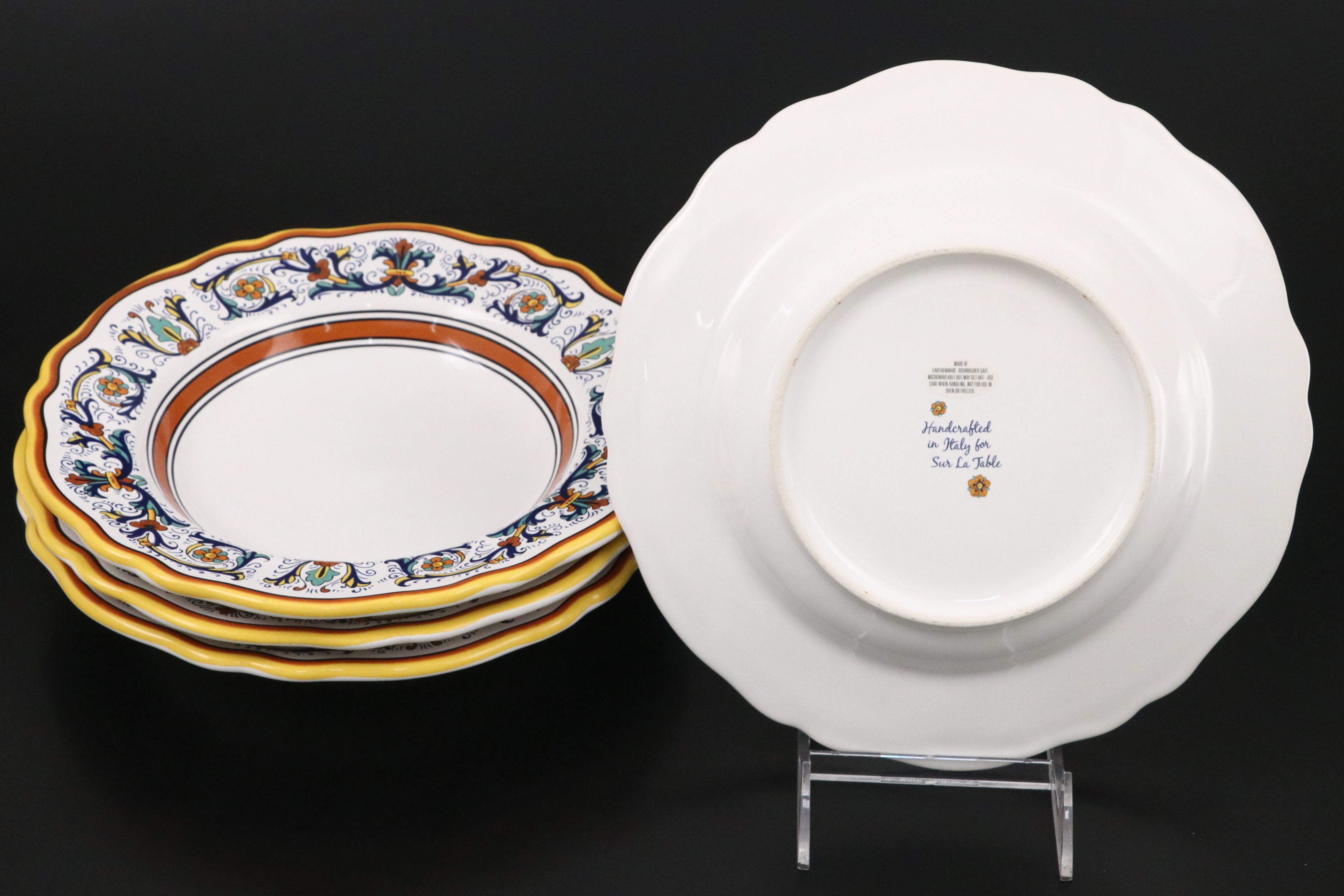 Sur La Table "Nova Deruta" Italian Majolica Plates