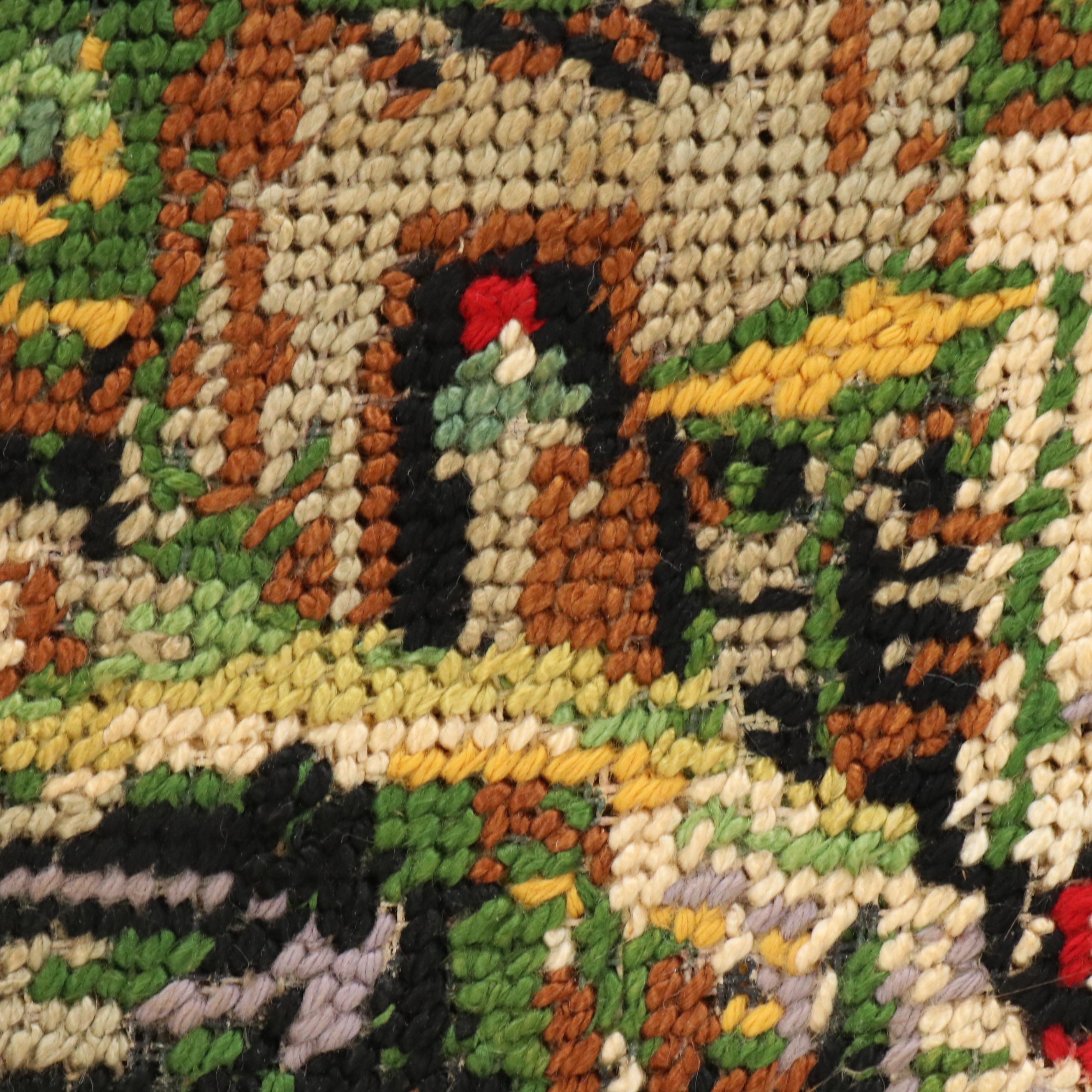 Needlepoint Scene of Grist Watermill