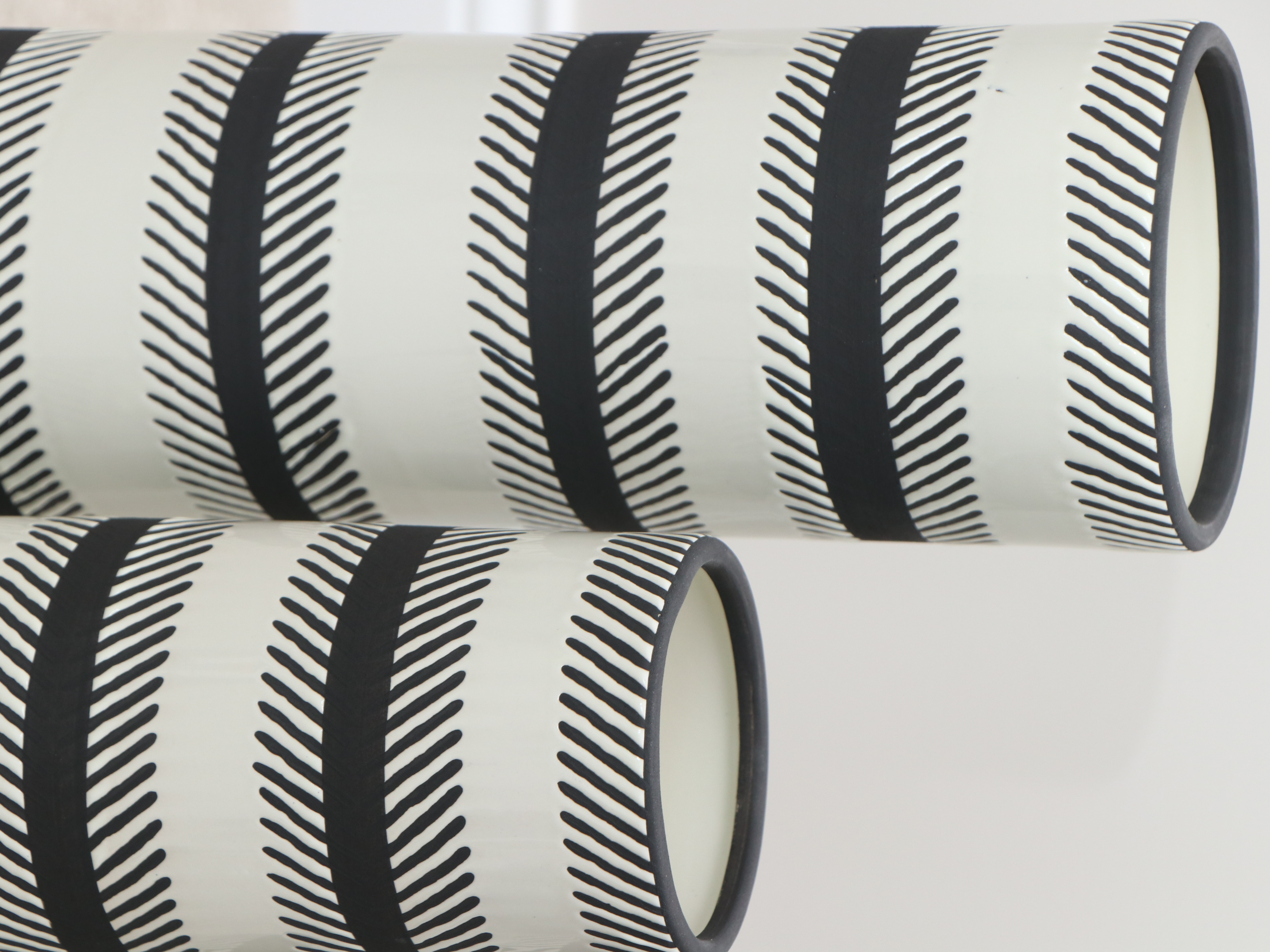 Crestview Home "Quiver" Ceramic Vases, Cyan Design Wood Disc and Other Décor