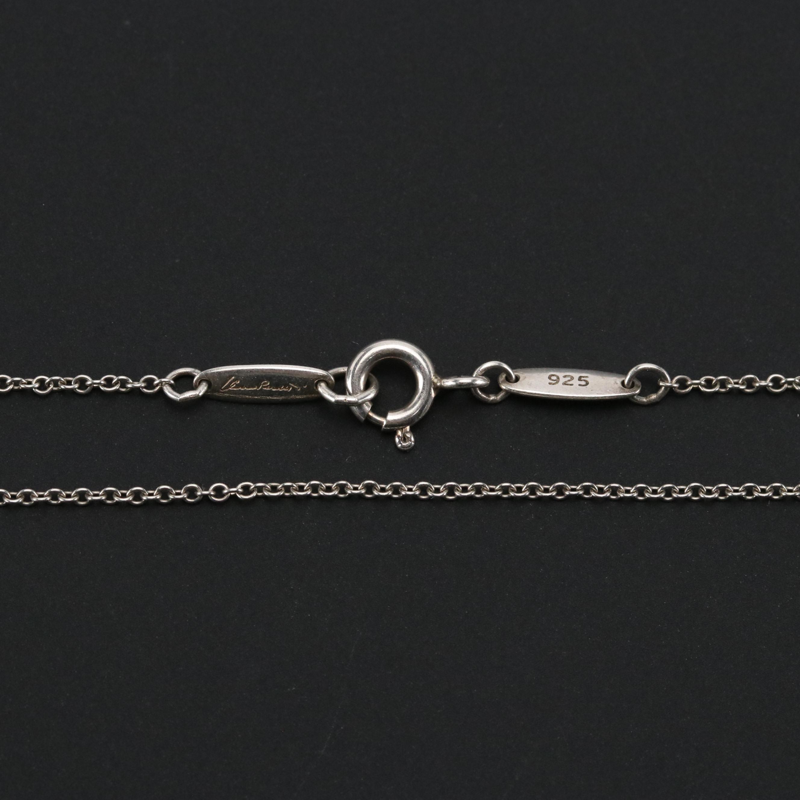 Elsa Peretti for Tiffany & Co. Sterling Teardrop Pendant Necklace with Box