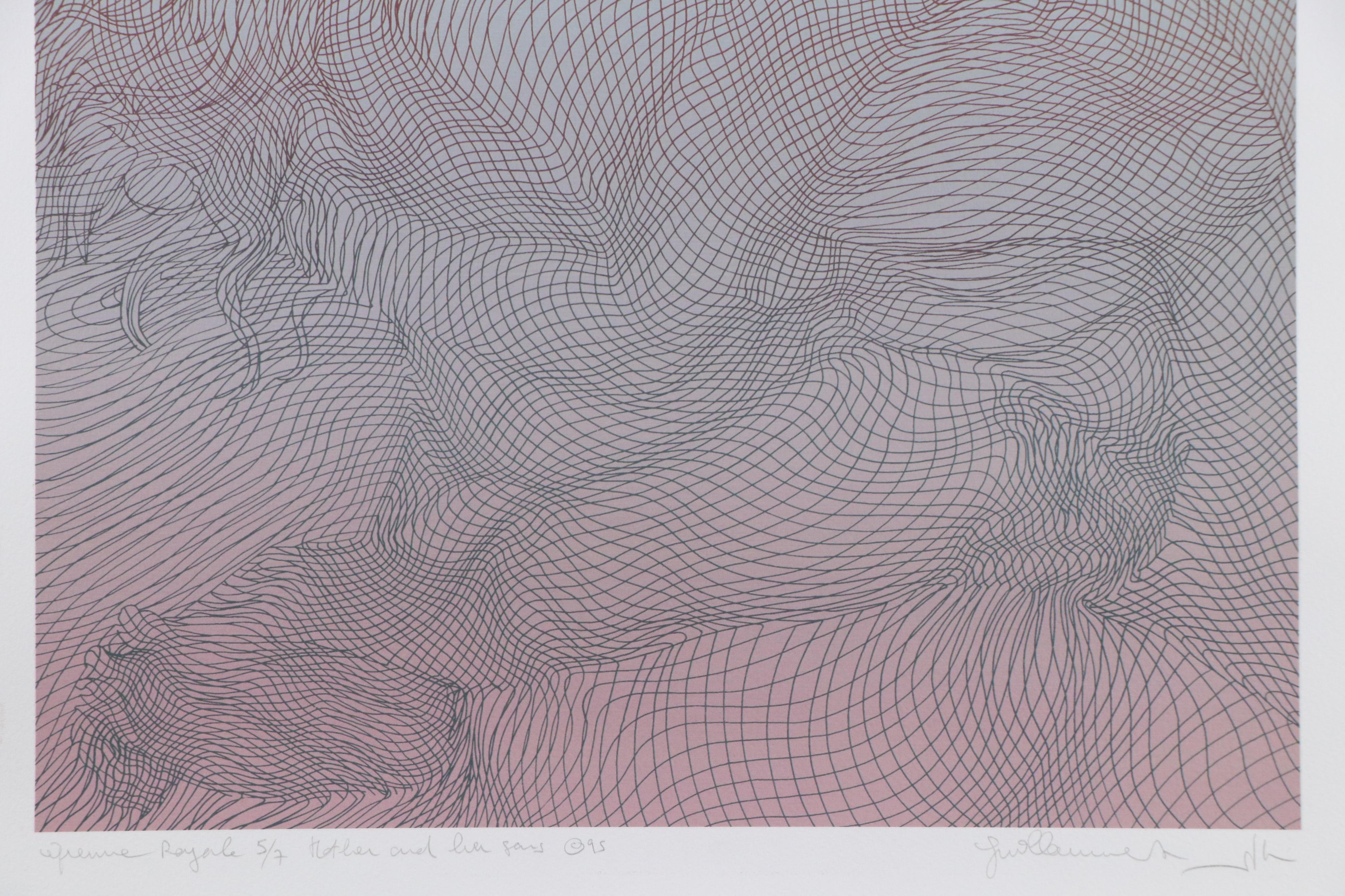 Guillaume Azoulay Giclée "Mother and her Sons," 1995