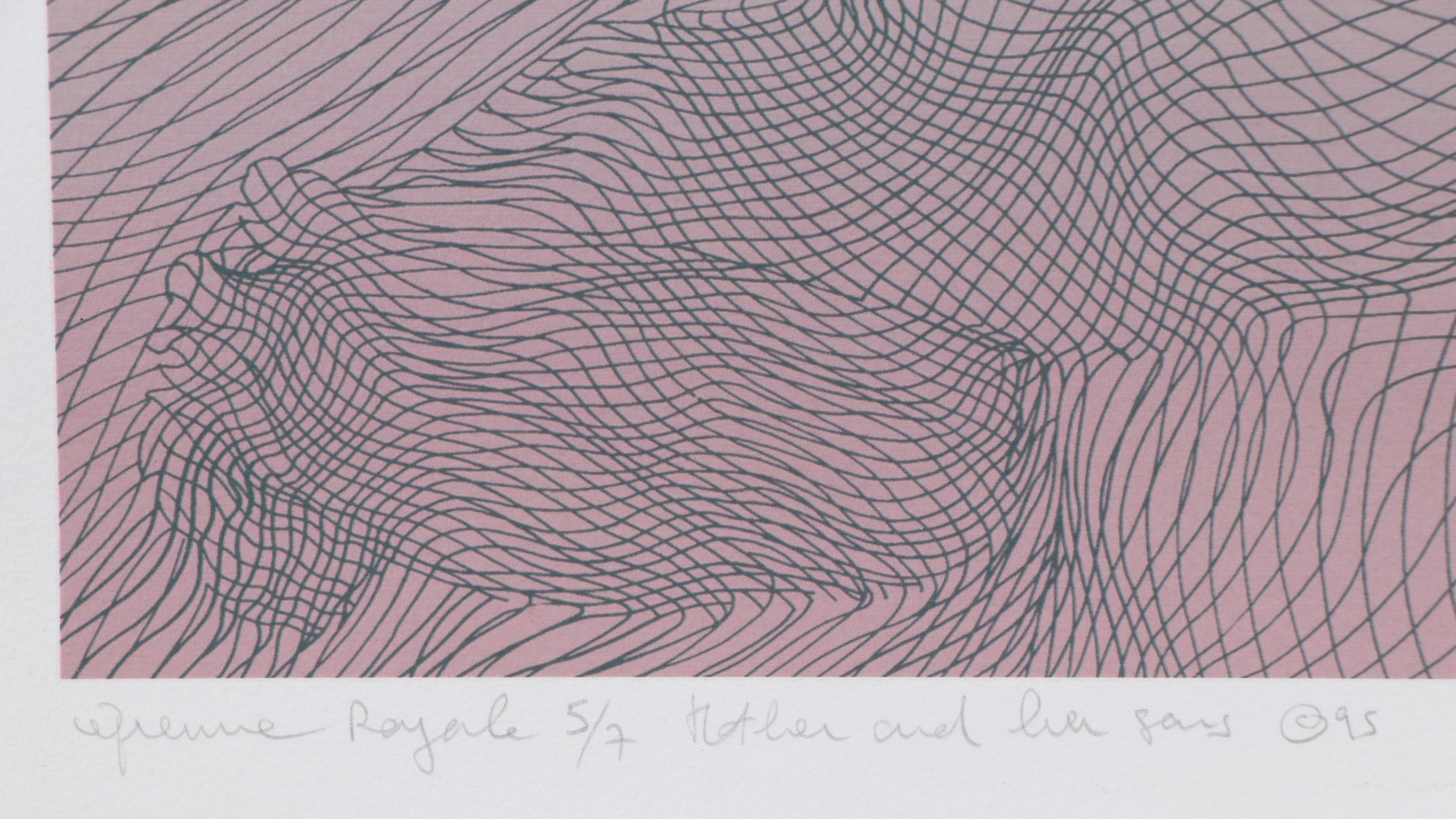 Guillaume Azoulay Giclée "Mother and her Sons," 1995