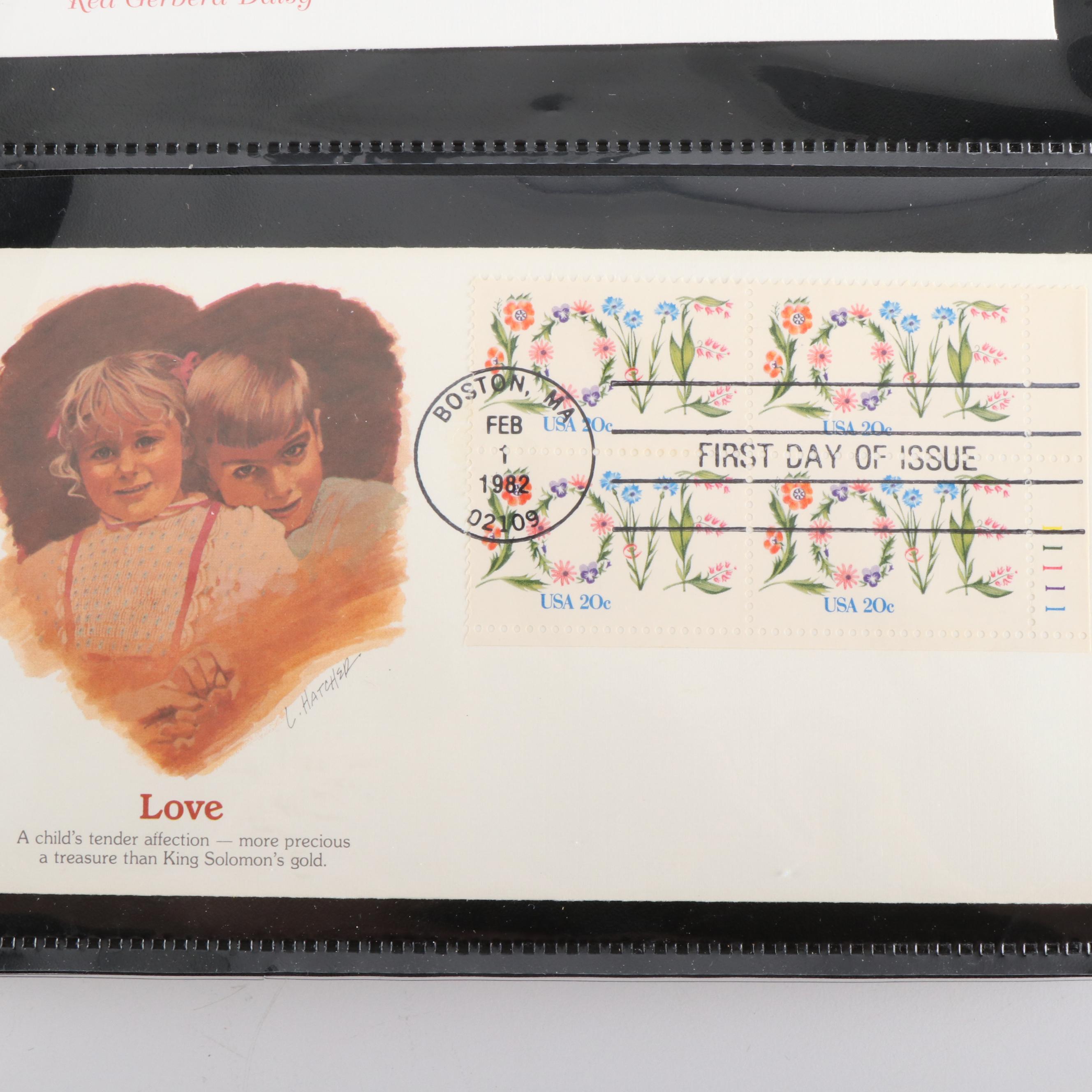 Nine Albums of U.S. First Day Covers, Unaddressed, Various Subjects