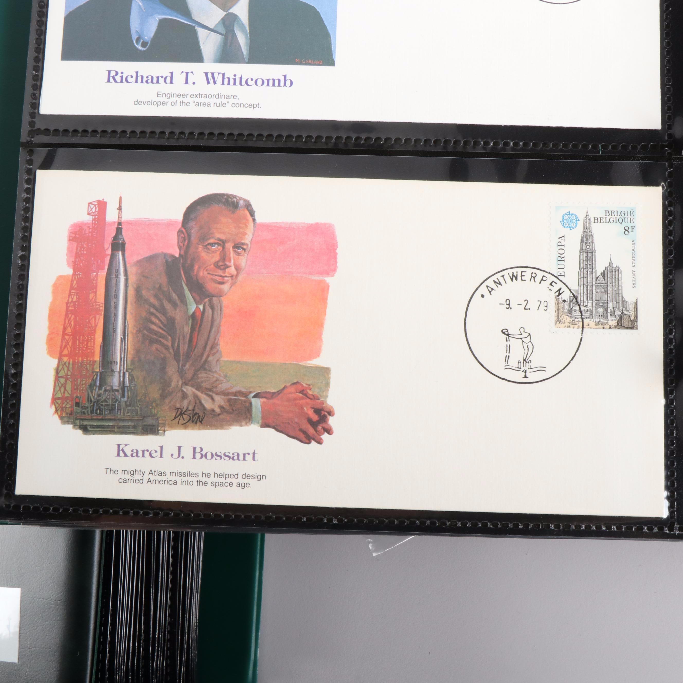 Nine Albums of U.S. First Day Covers, Unaddressed, Various Subjects