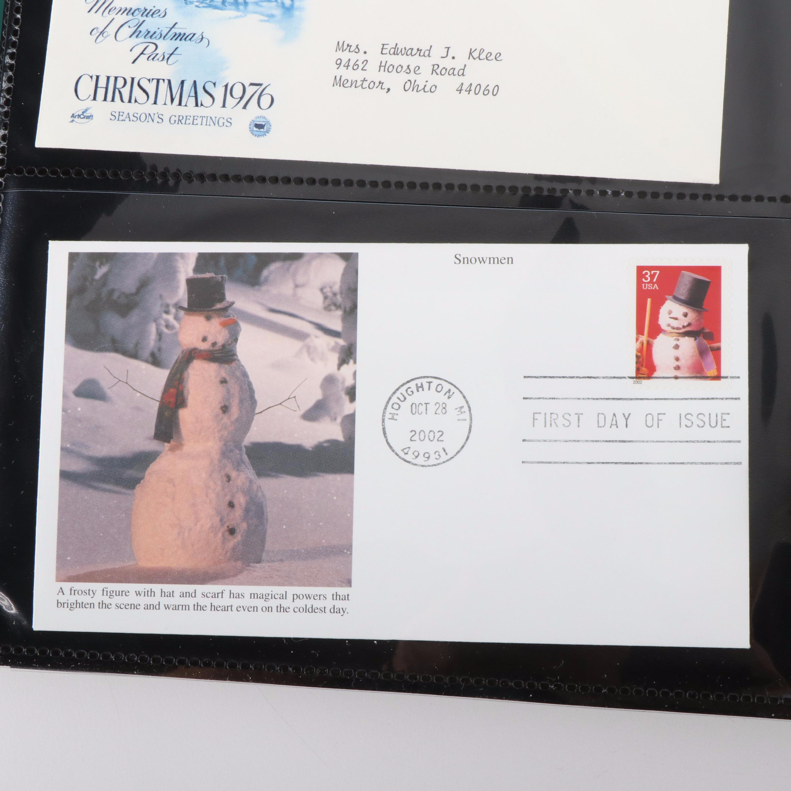 Nine Albums of U.S. First Day Covers, Unaddressed, Various Subjects