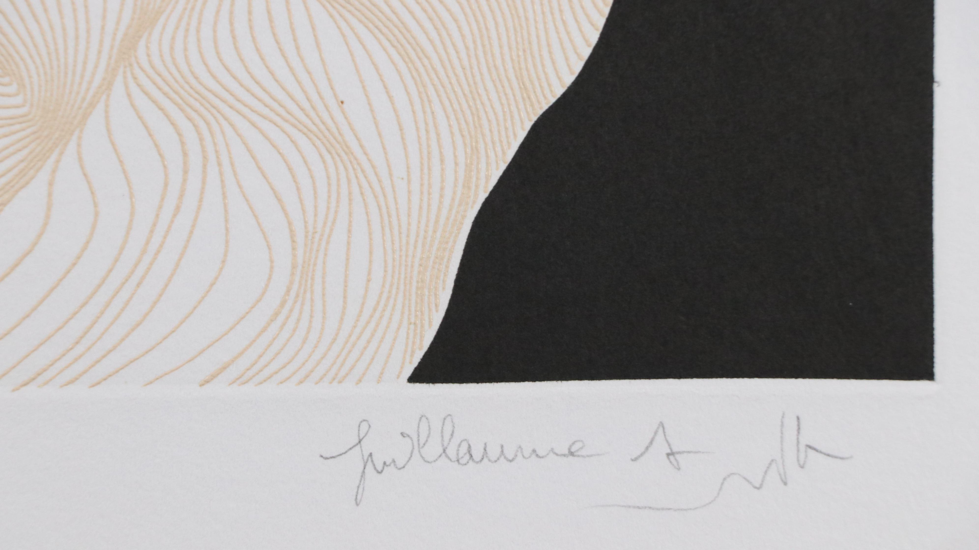 Guillaume Azoulay Figurative Etching "Destra"