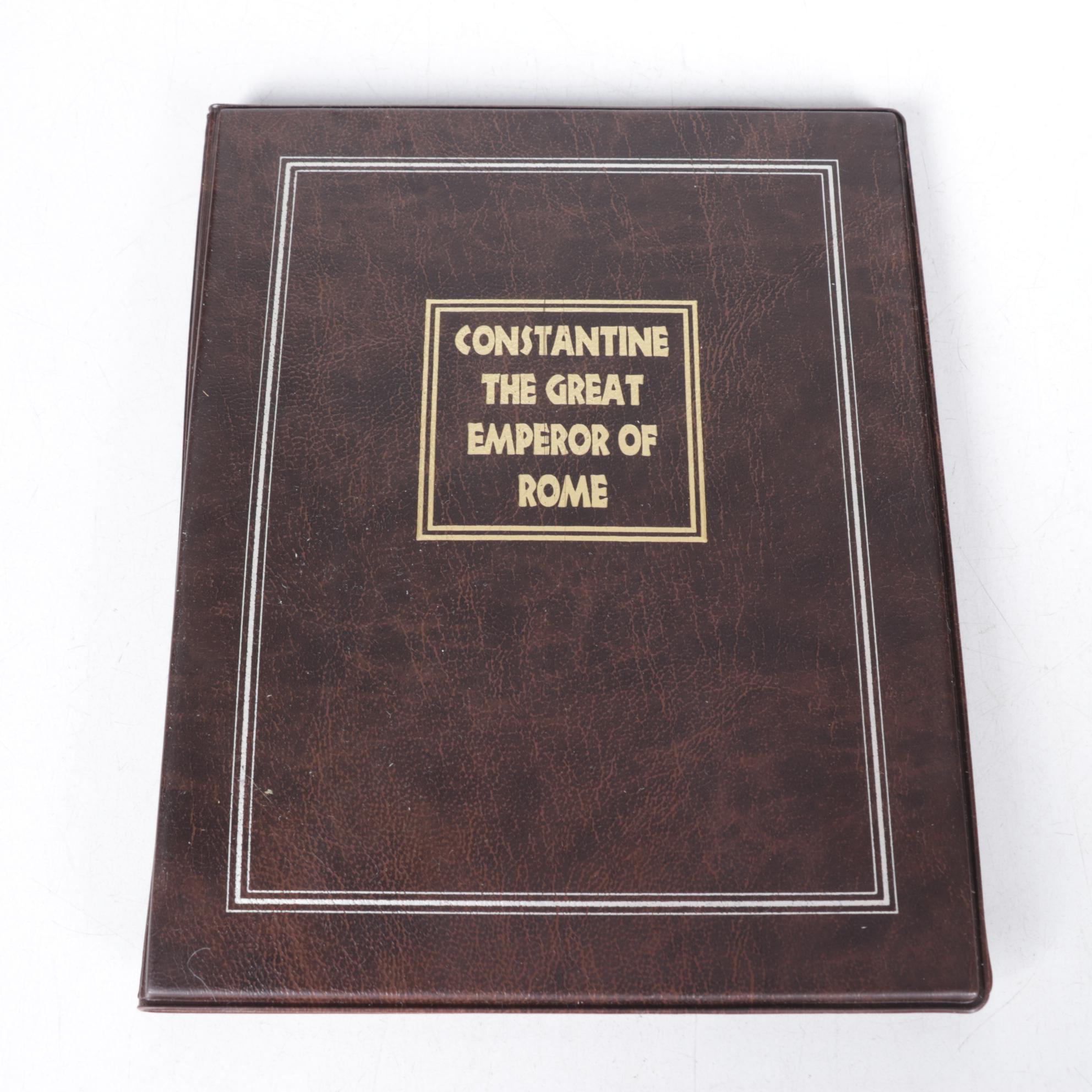 Ancient Judean Æ Prutah Widow's Mite Coin with Brass Crucifix