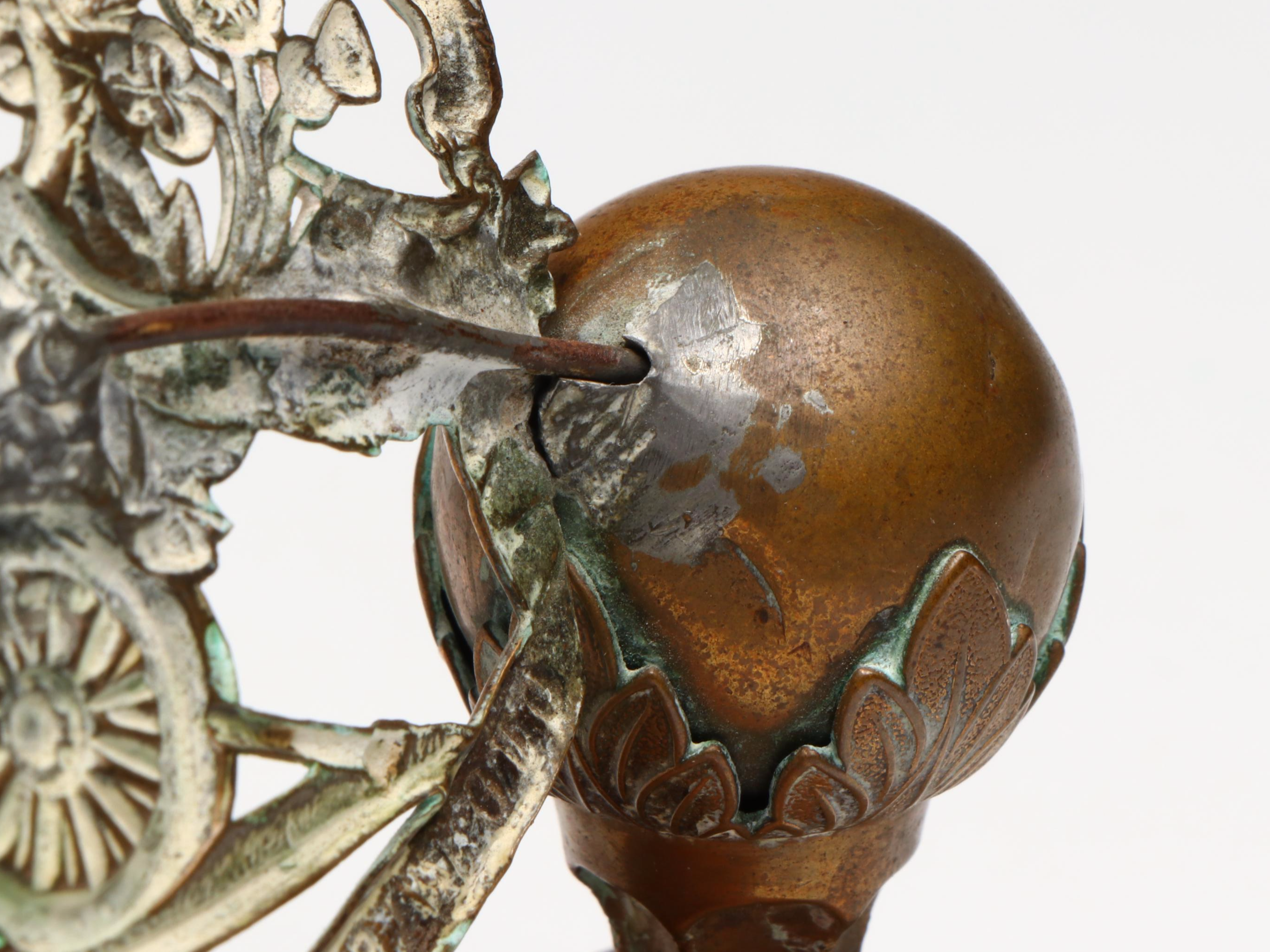 Victorian Royal Artillery Brass Helmet Plate Display