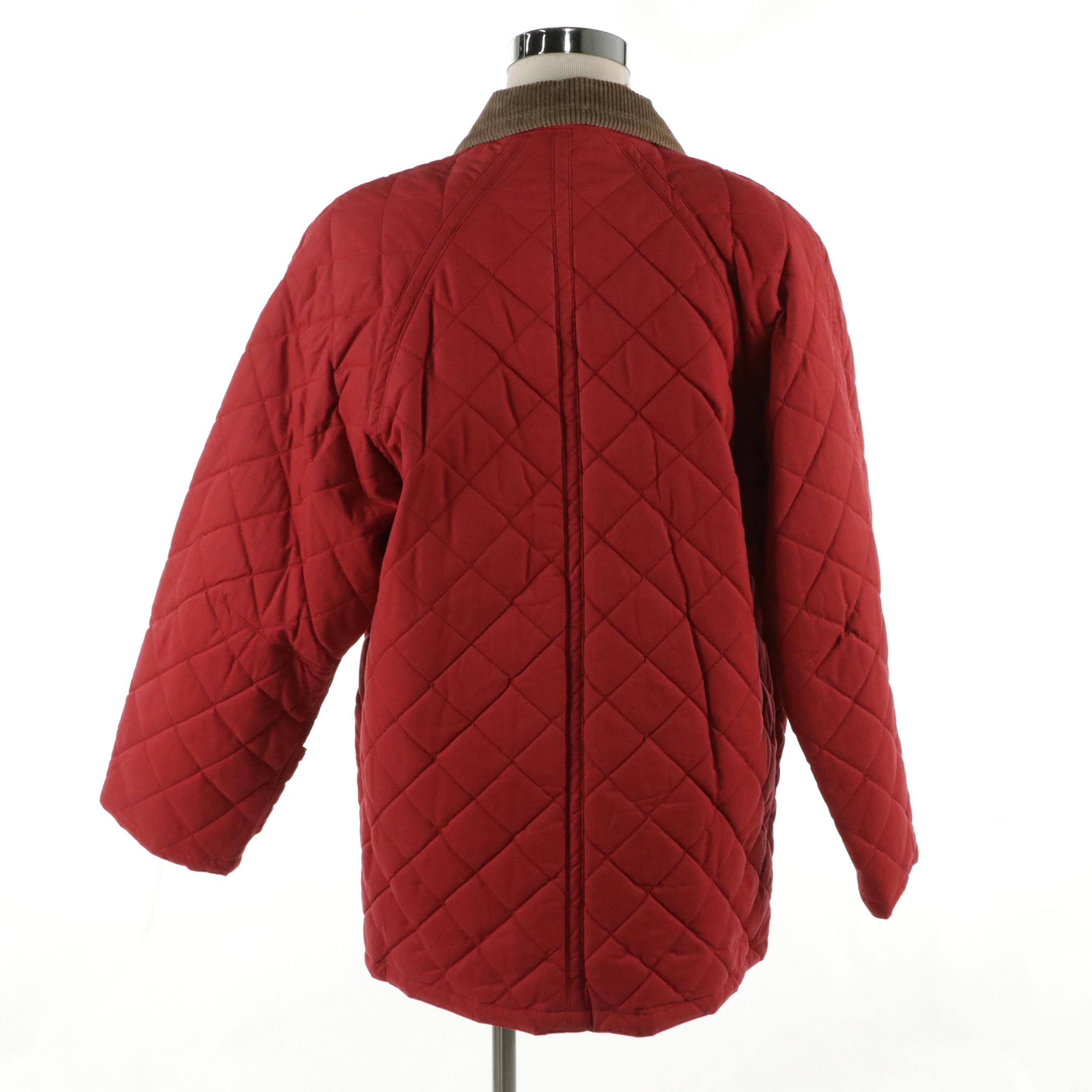 Men's Willis & Geiger Outfitters Quilted Barn Coat with Flannel Lining