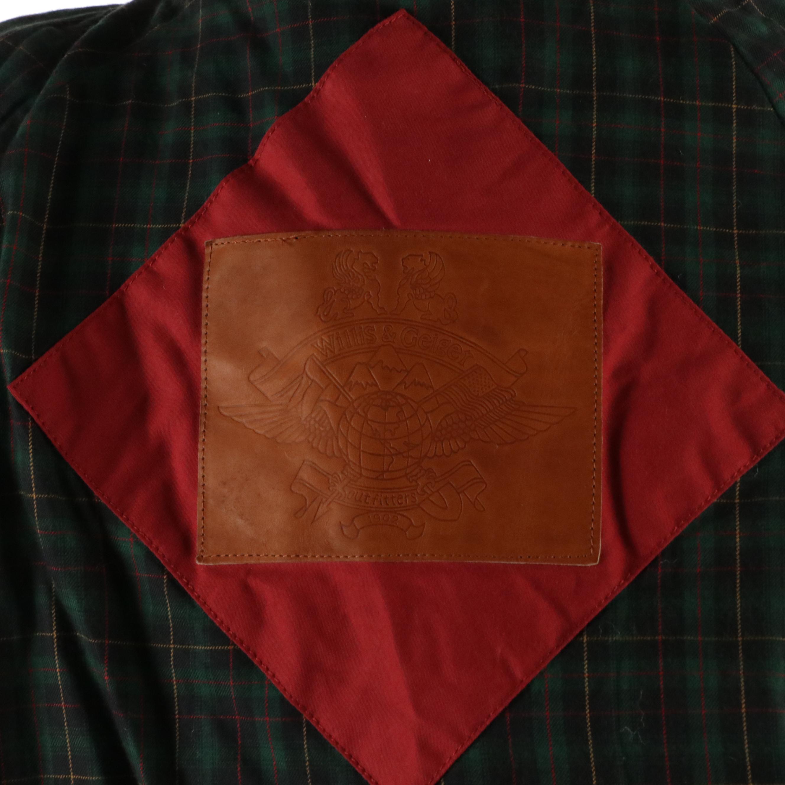 Men's Willis & Geiger Outfitters Quilted Barn Coat with Flannel Lining