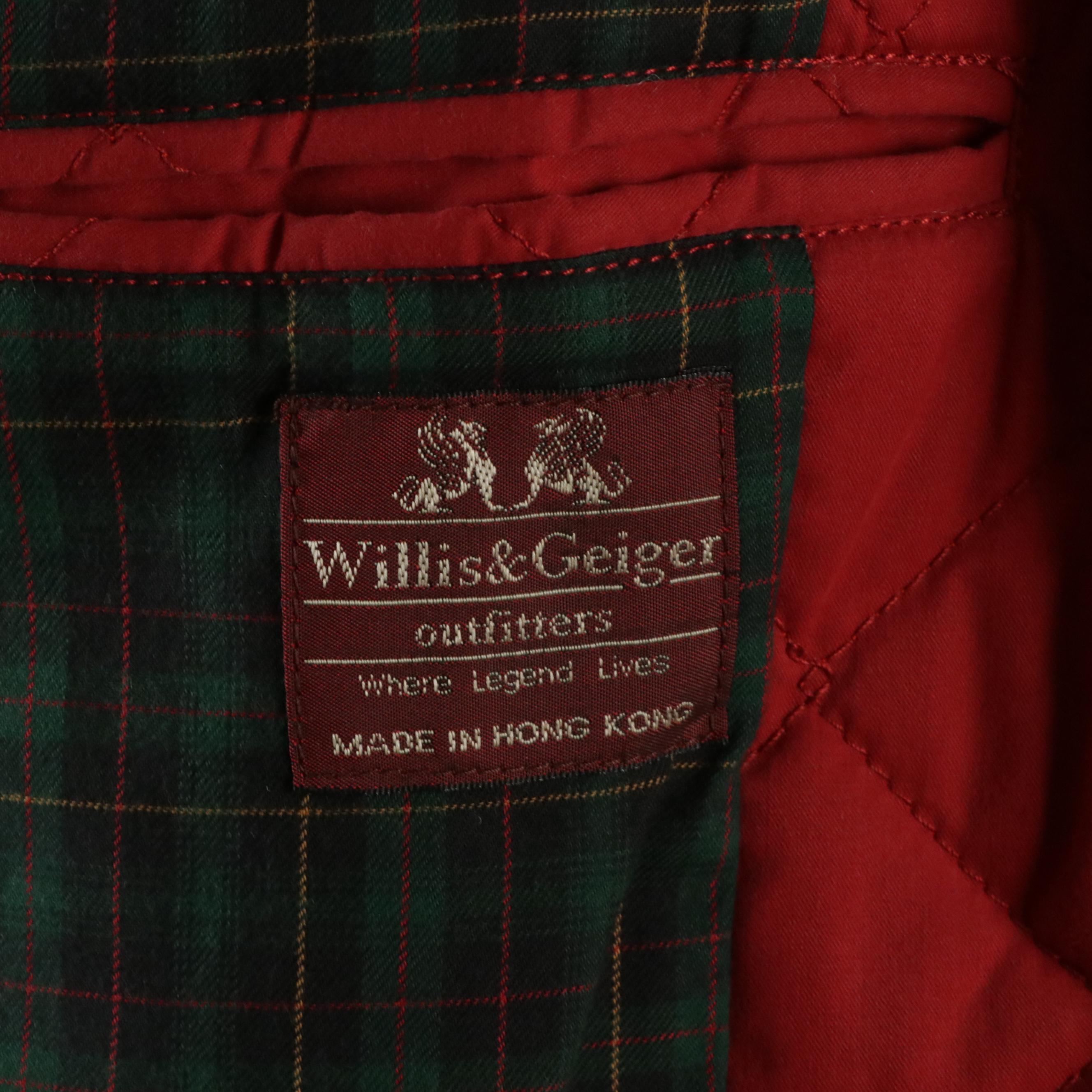 Men's Willis & Geiger Outfitters Quilted Barn Coat with Flannel Lining