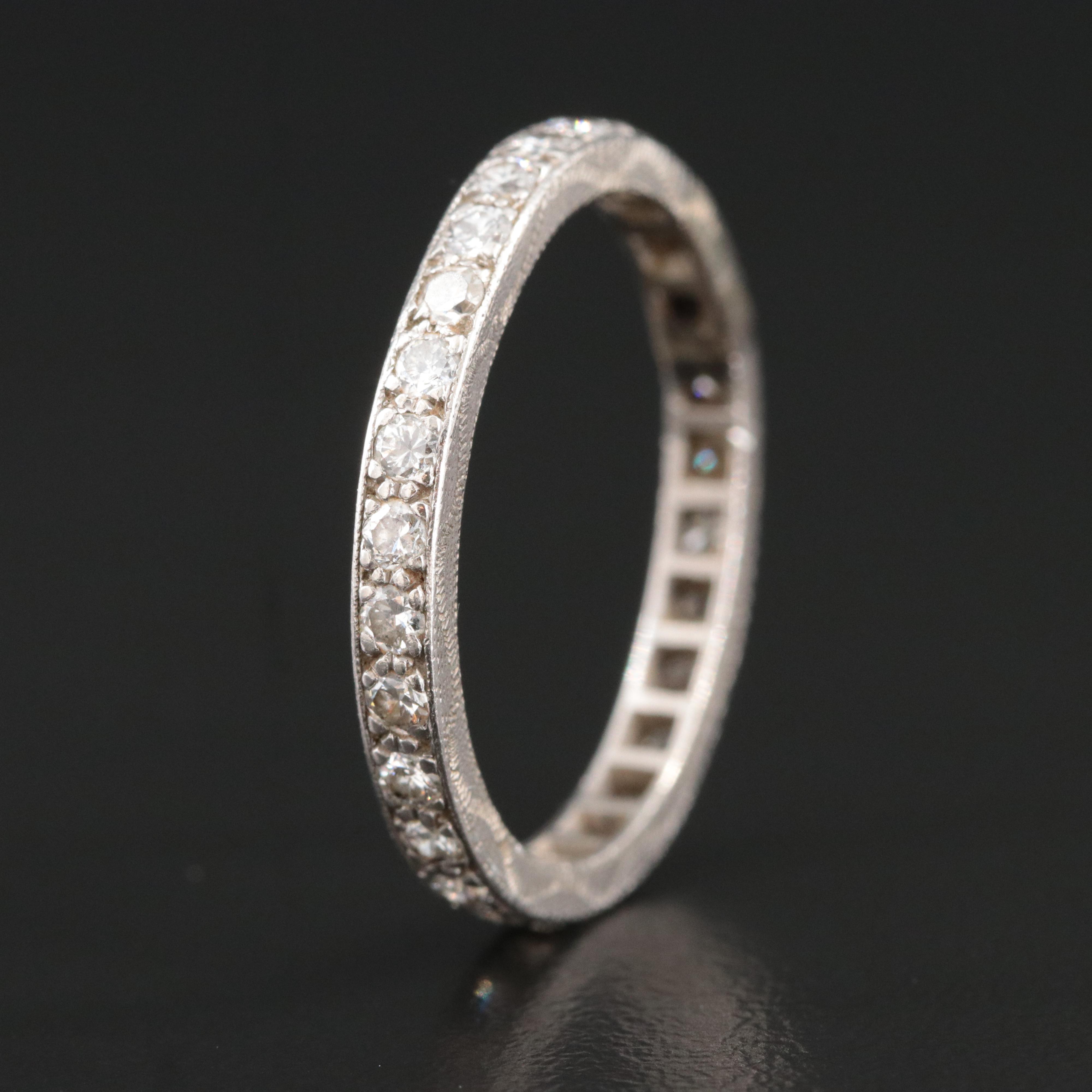 Palladium 1.00 CTW Diamond Eternity Band