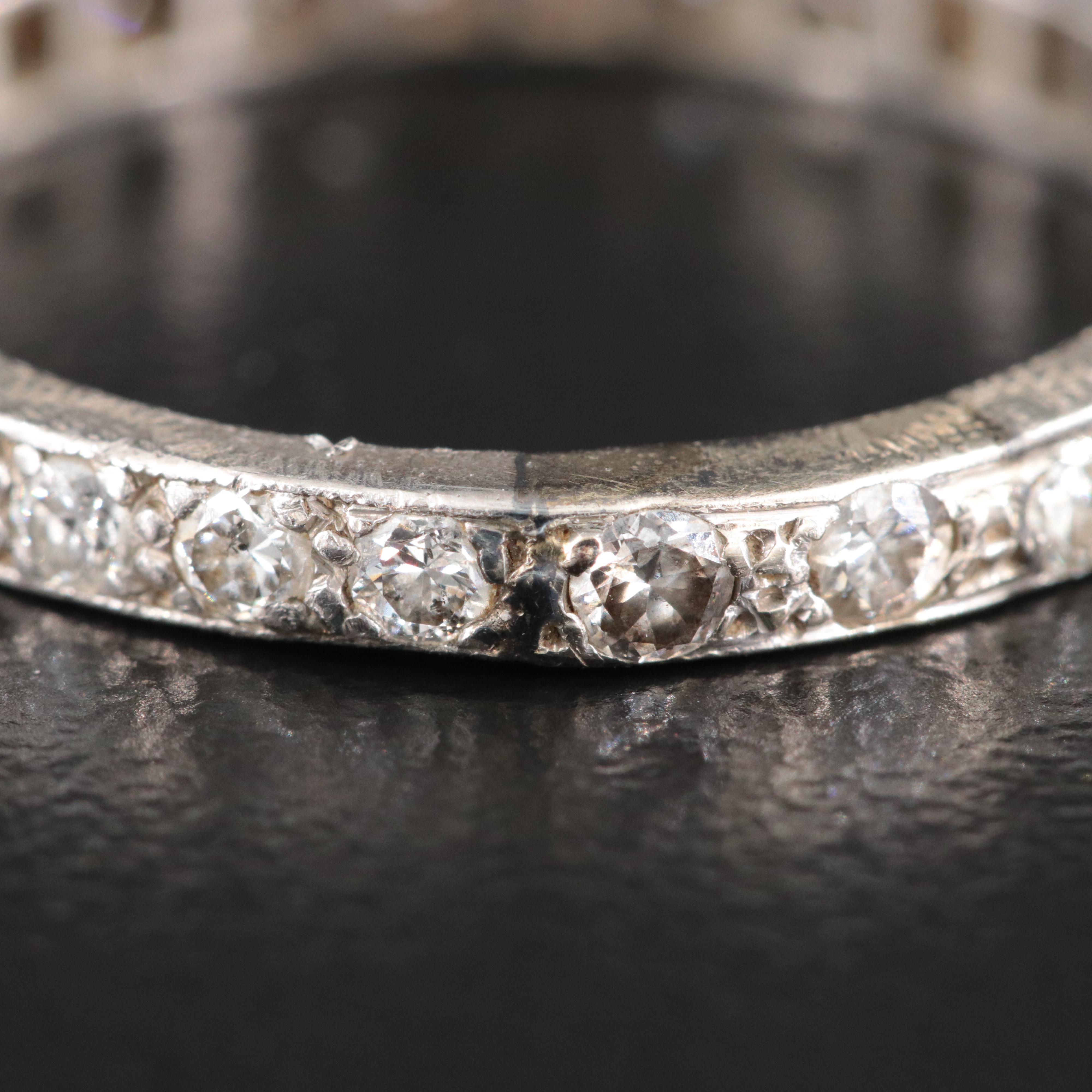 Palladium 1.00 CTW Diamond Eternity Band