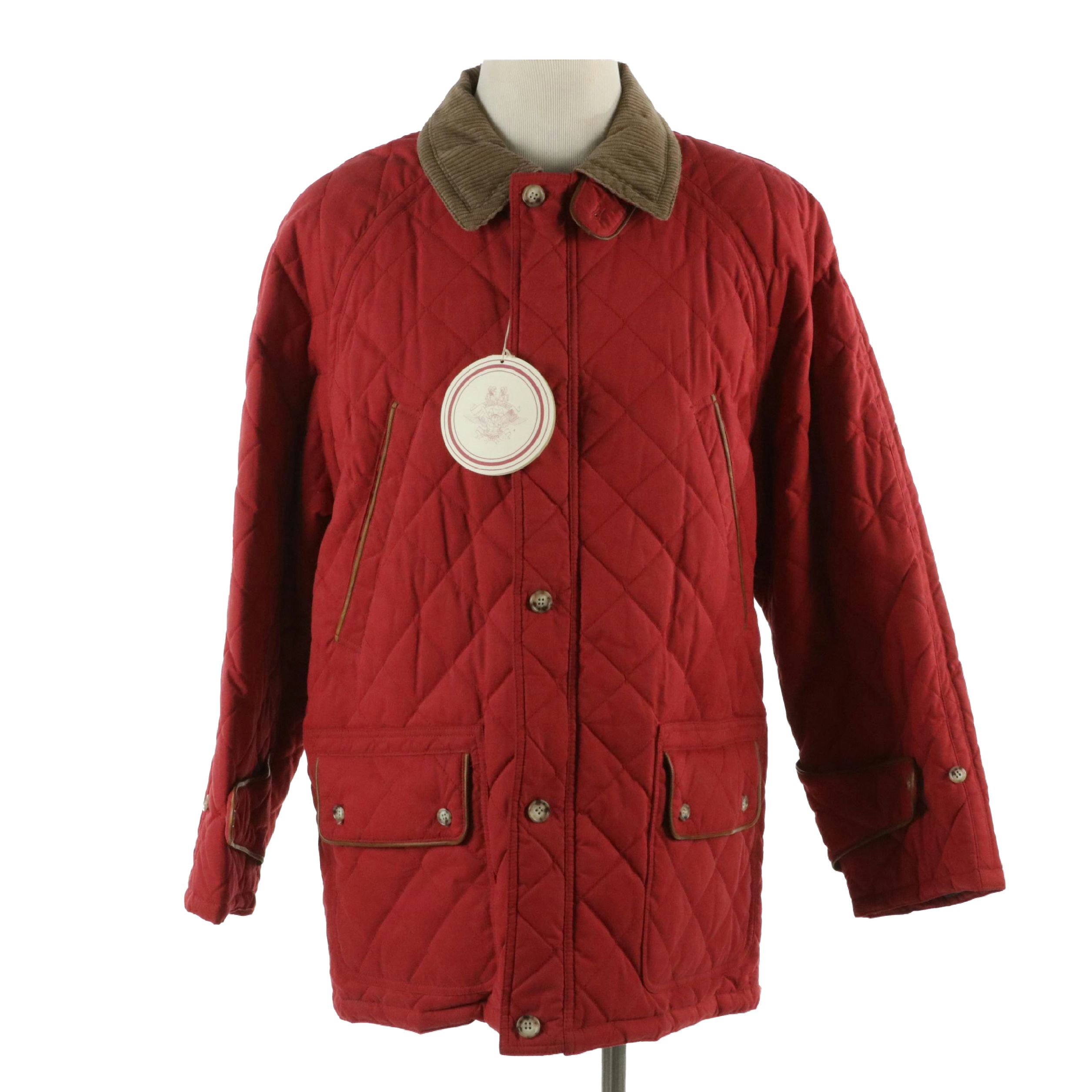 Men's Willis & Geiger Outfitters Quilted Barn Coat with Flannel Lining