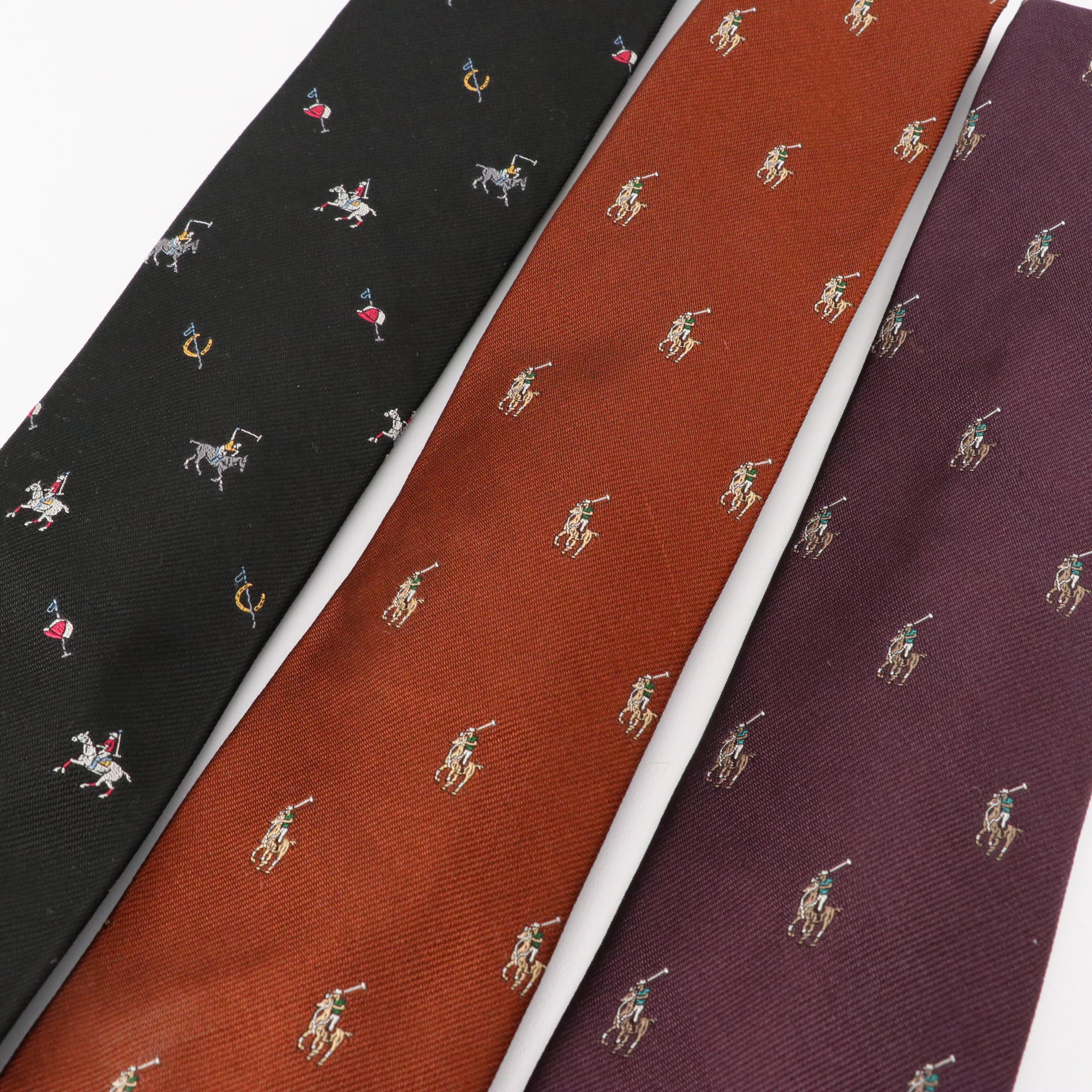 Vintage Patterned Necktie Collection Featuring Burberrys, Lanvin, and More