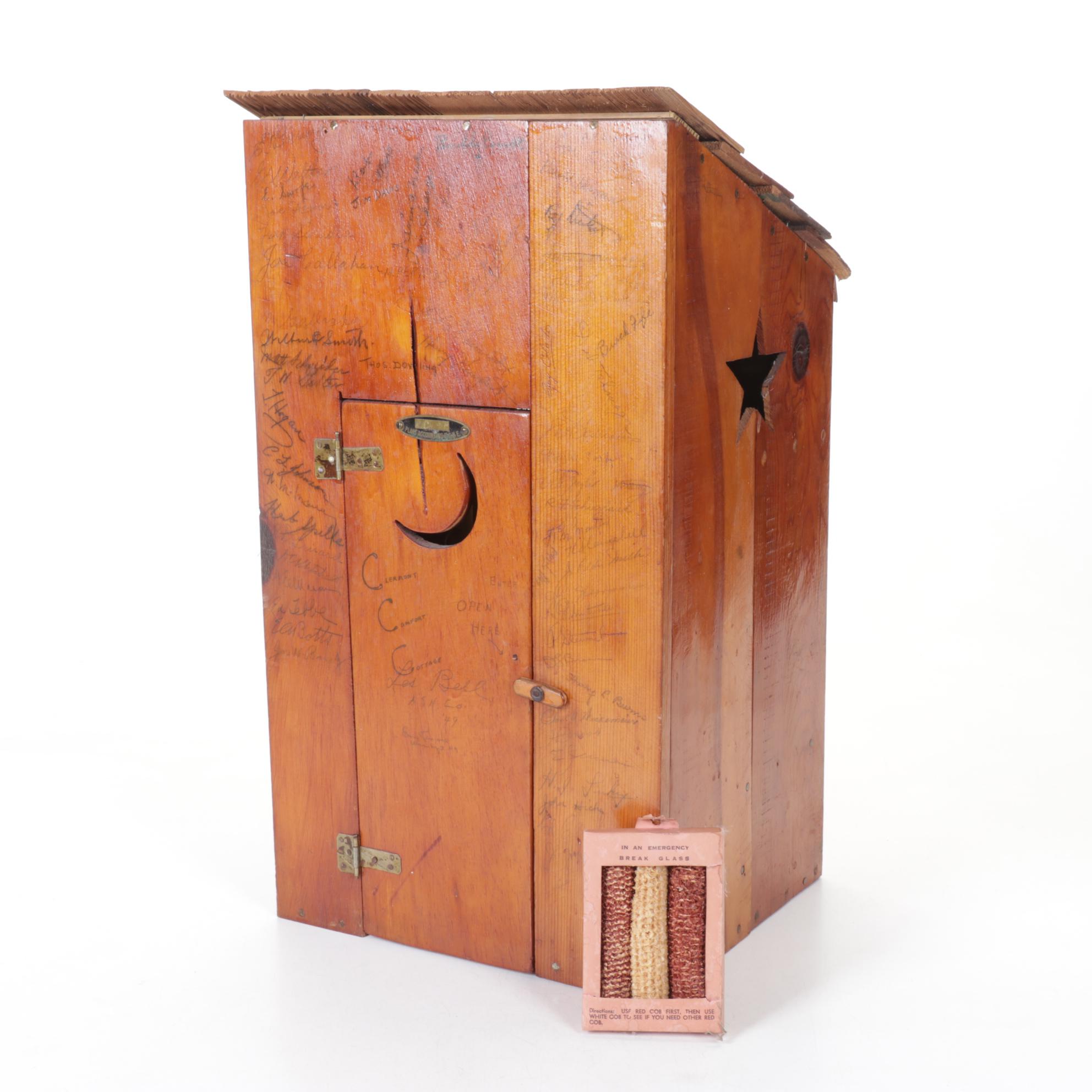 Novelty Wooden Outhouse