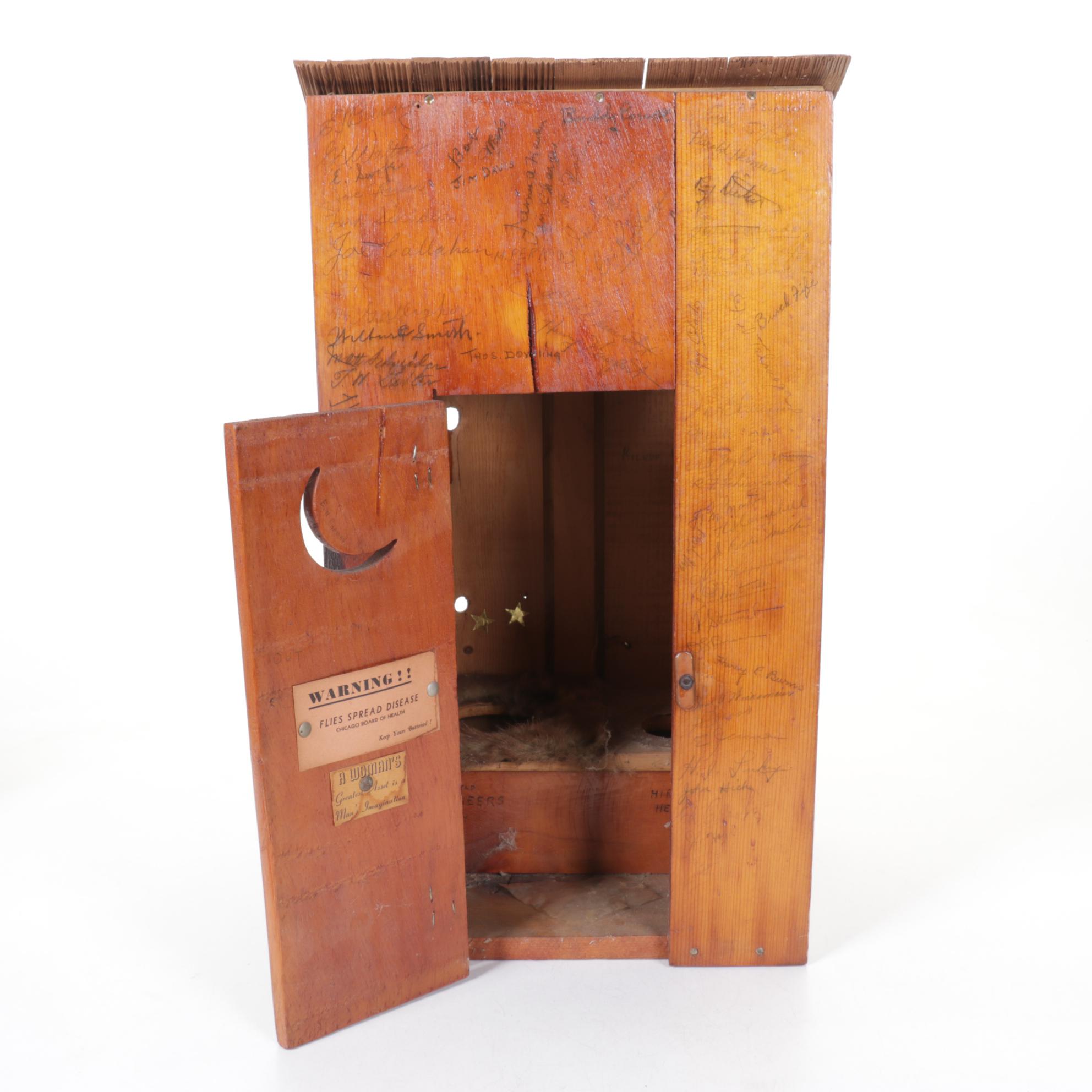 Novelty Wooden Outhouse