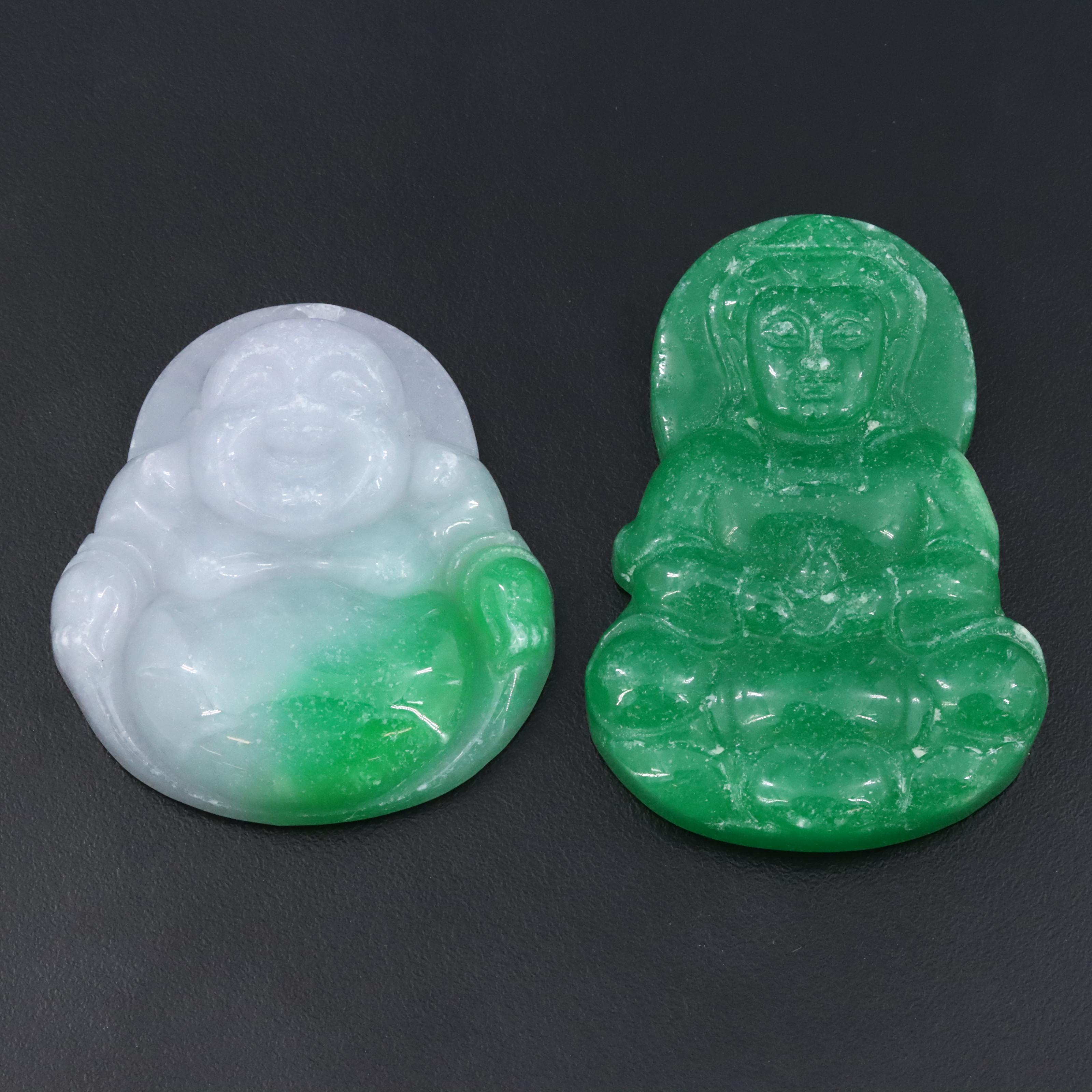 Carved Quartzite Pendants