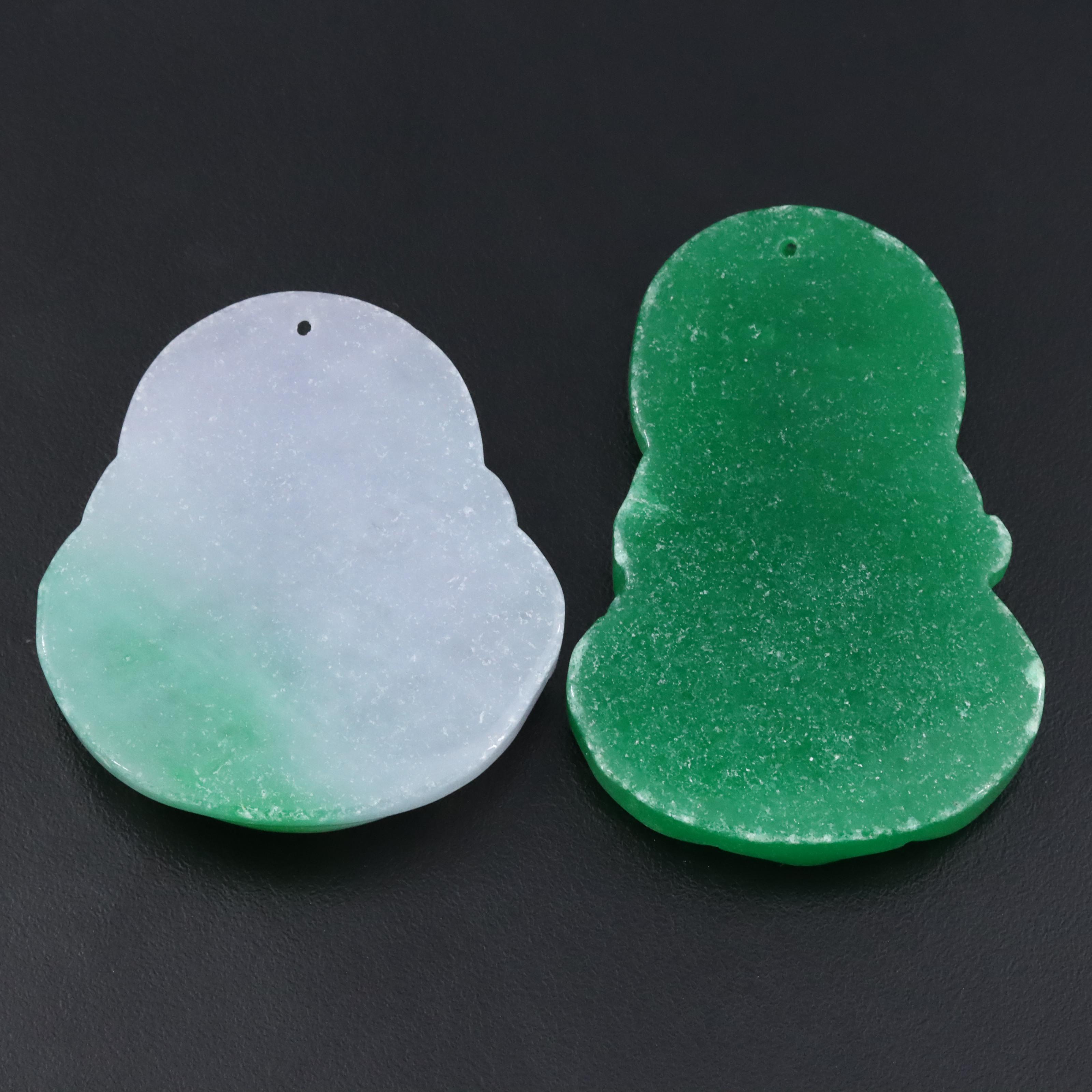 Carved Quartzite Pendants