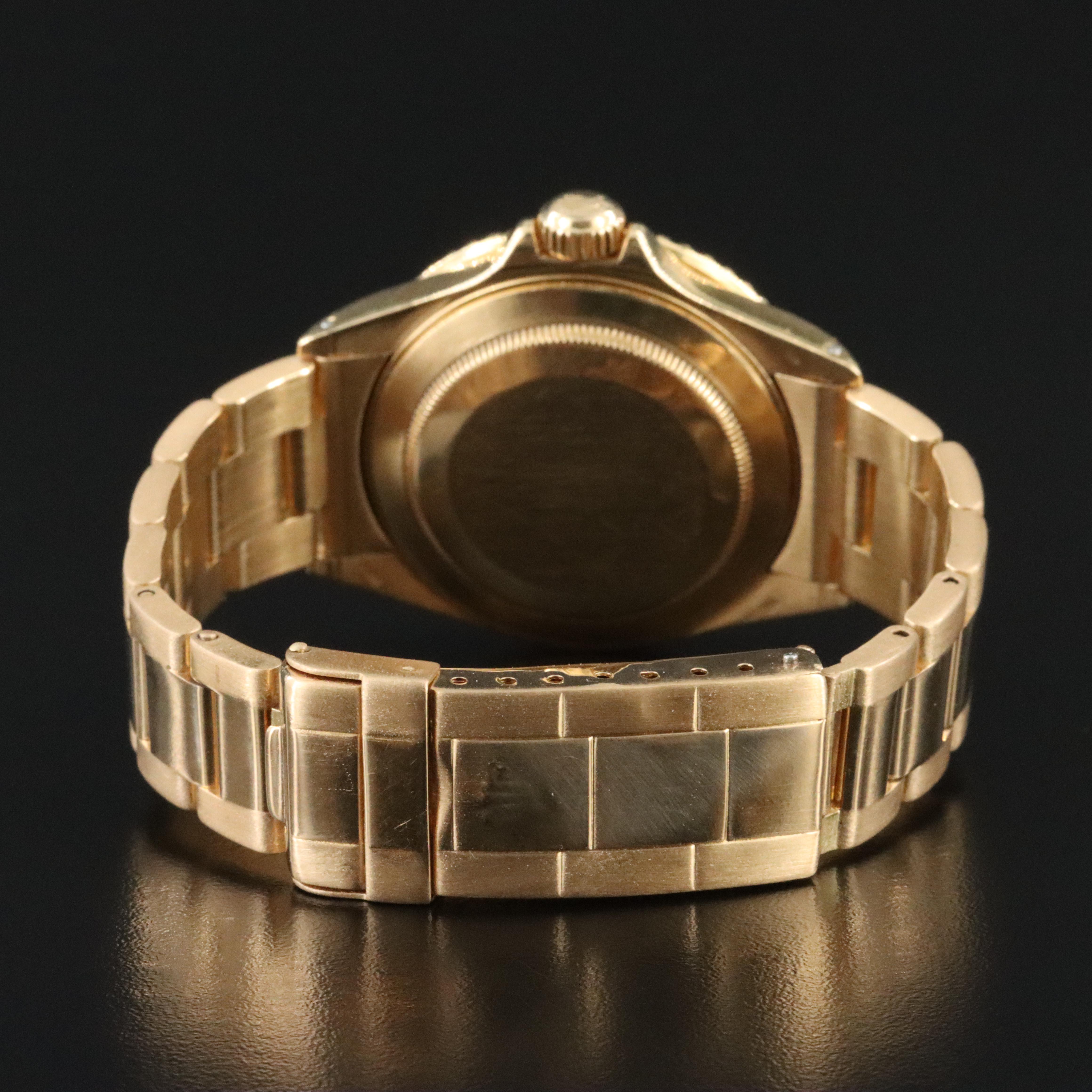 1987 Rolex Submariner Date Custom Diamond and Sapphire Dial Model 16618 Watch