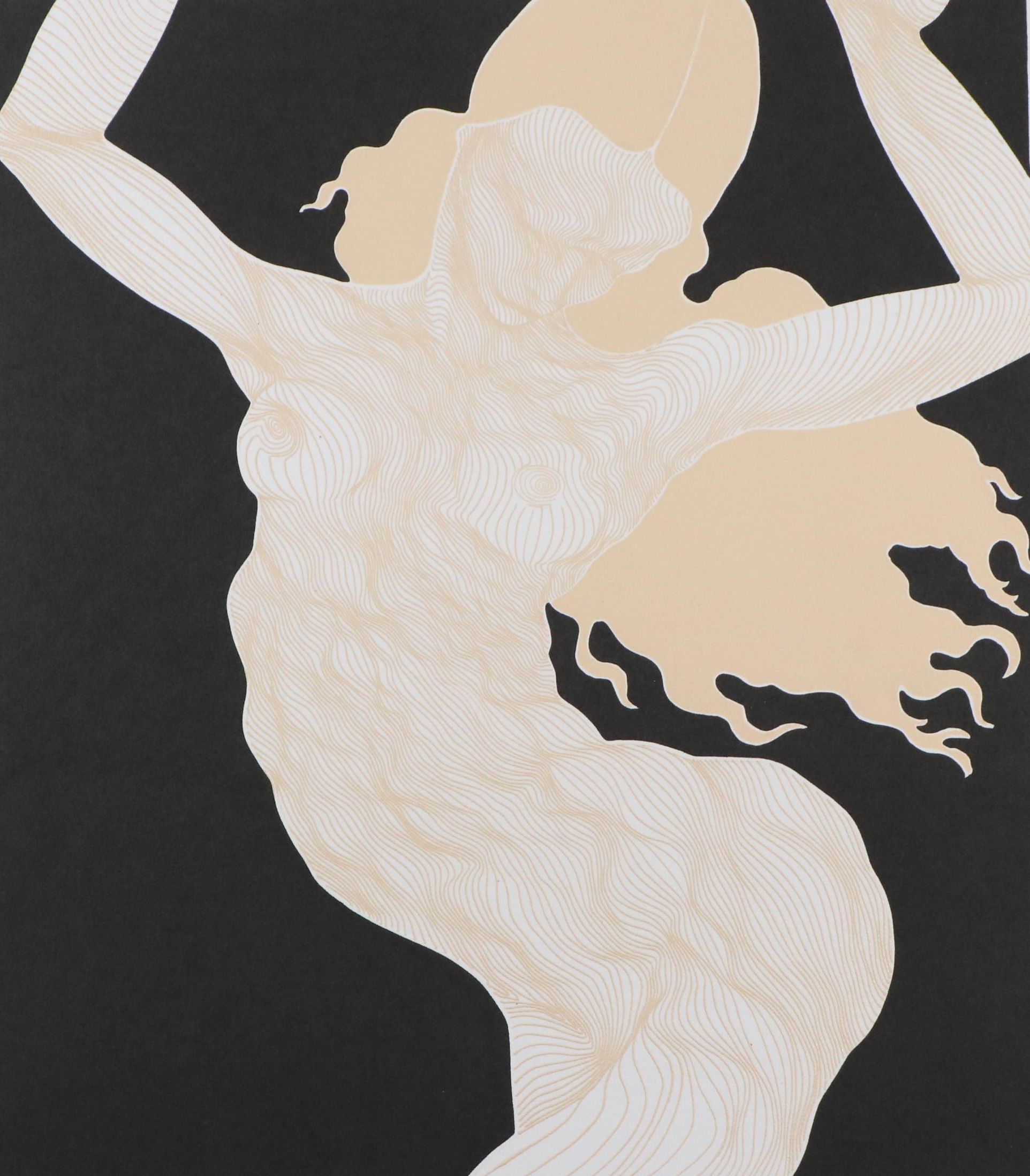 Guillaume Azoulay Figurative Etching "Destra"