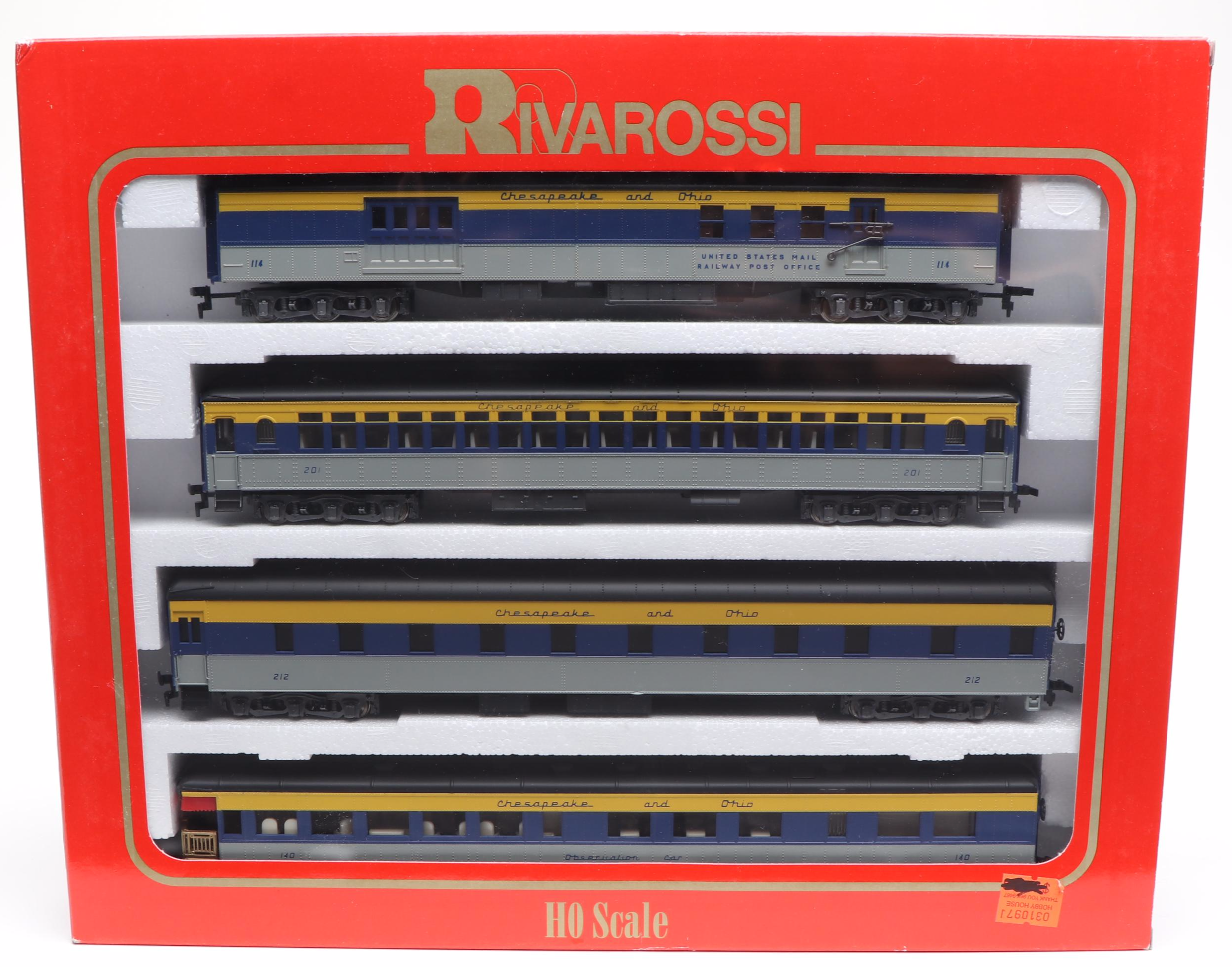Rivarossi HO Scale "Chesapeake and Ohio" Train Cars