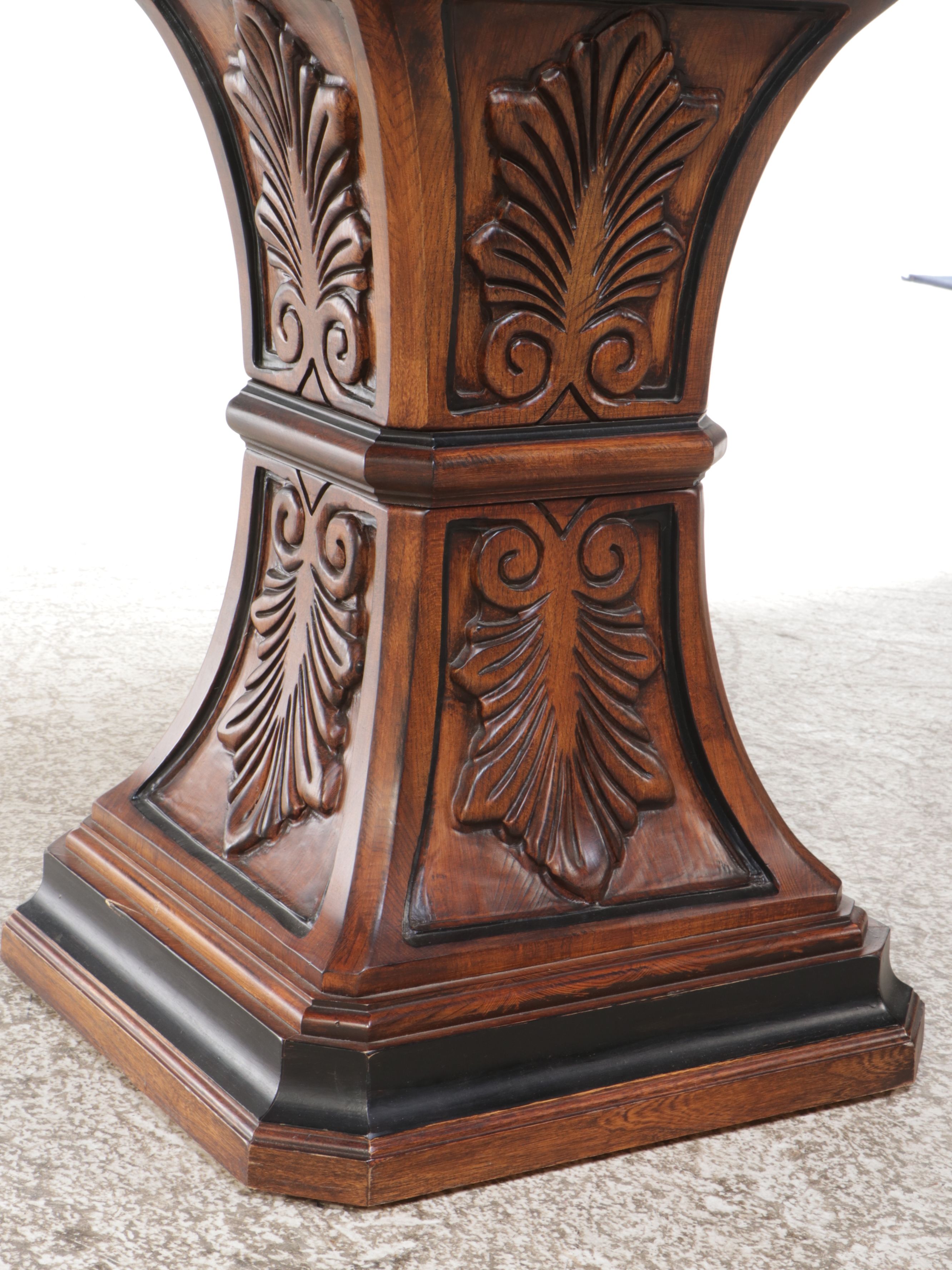 Louis XV Style Armchairs with Pedestal Table