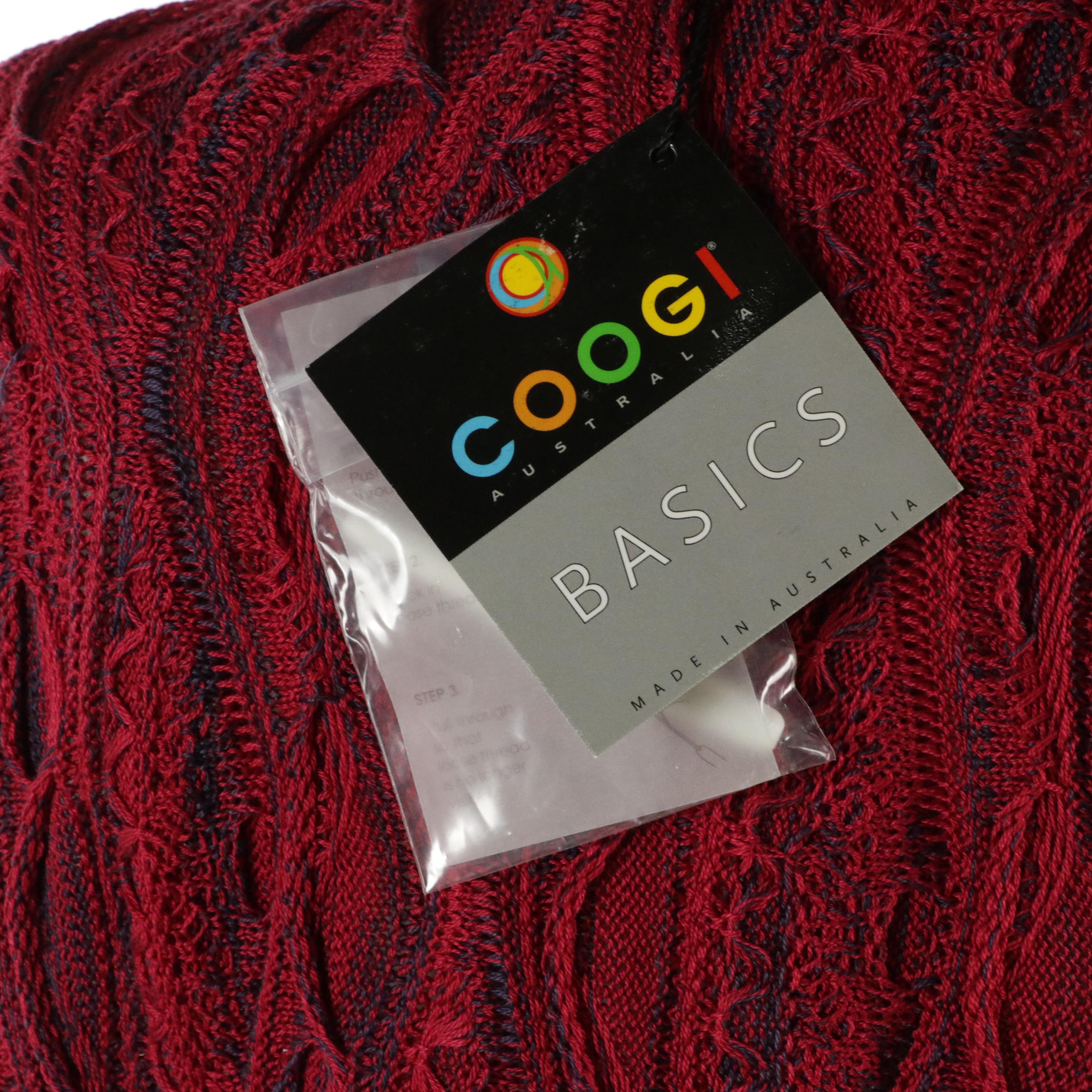 Men's COOGI Australia Basics Textured Knit Cotton Pullover Sweaters, With Tags