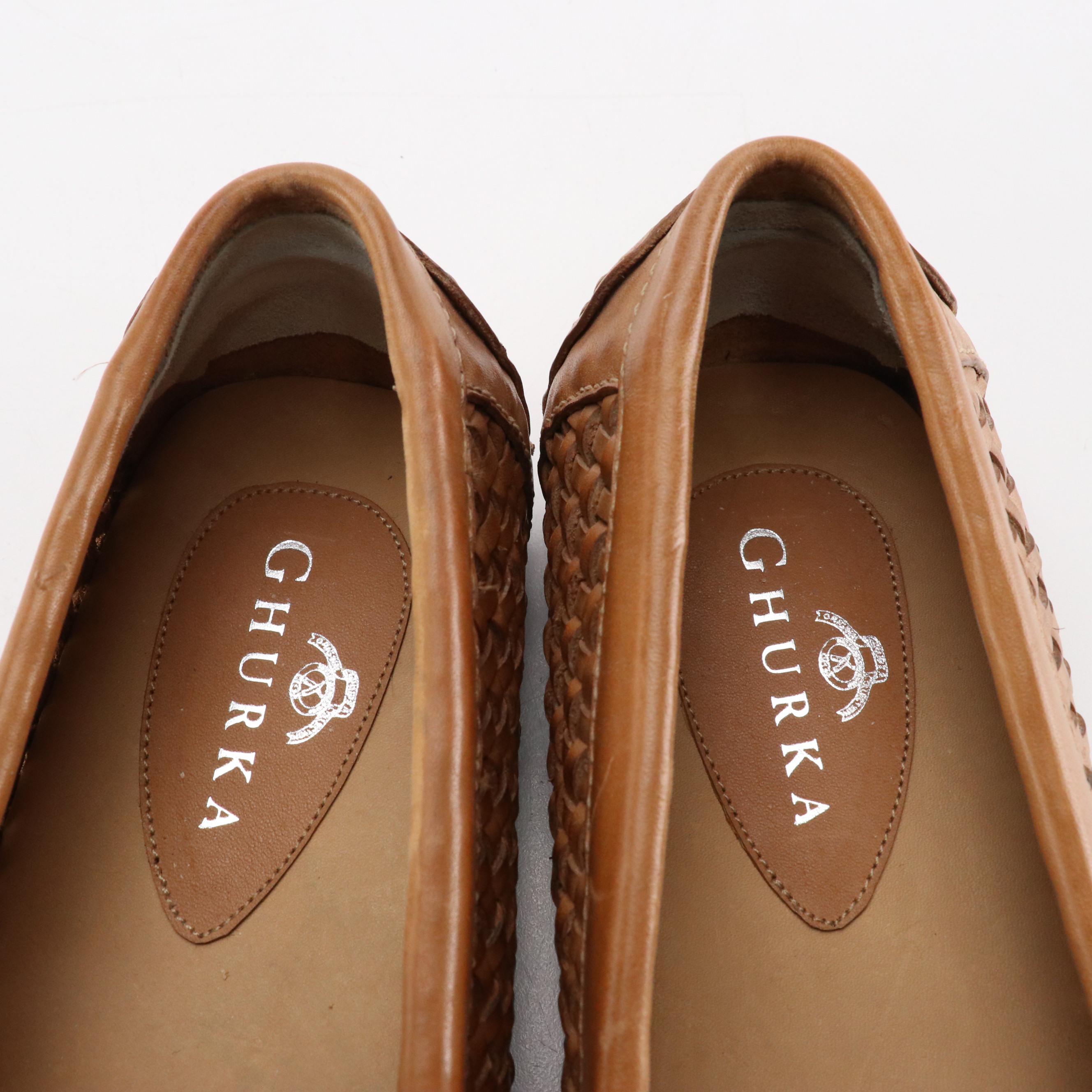 Men's Cole Haan, Allen Edmonds and Ghurka Brown Leather Loafers with Other Socks